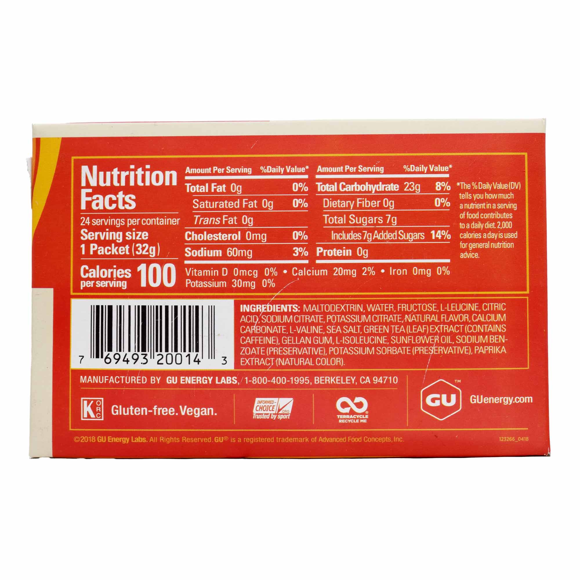 Gel Gu Energy  Sabor Naranja 32 G