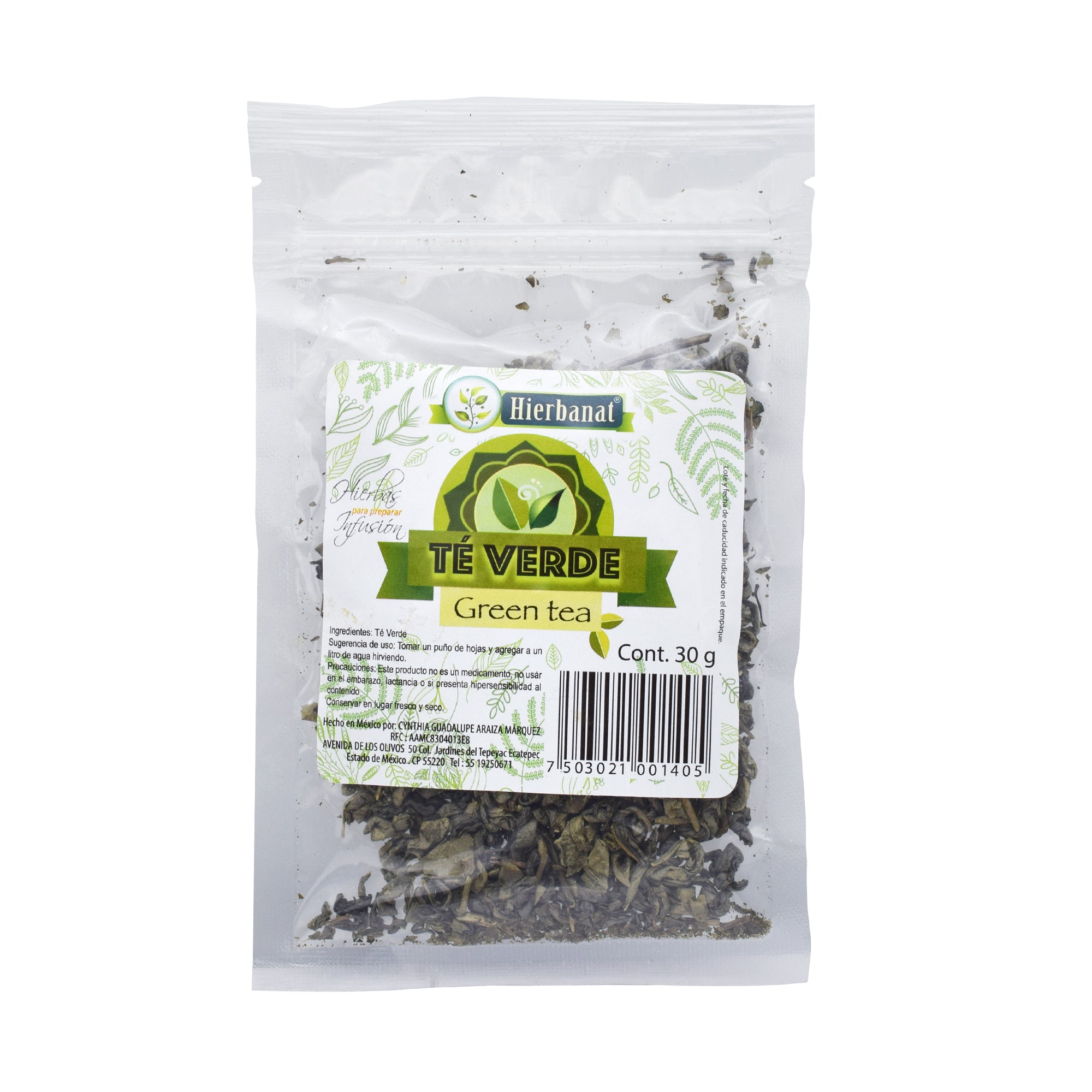 Te Verde En Hoja 30 G