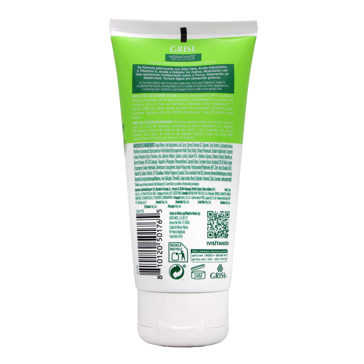 Crema Para Manos Aloe Vera 80 Ml