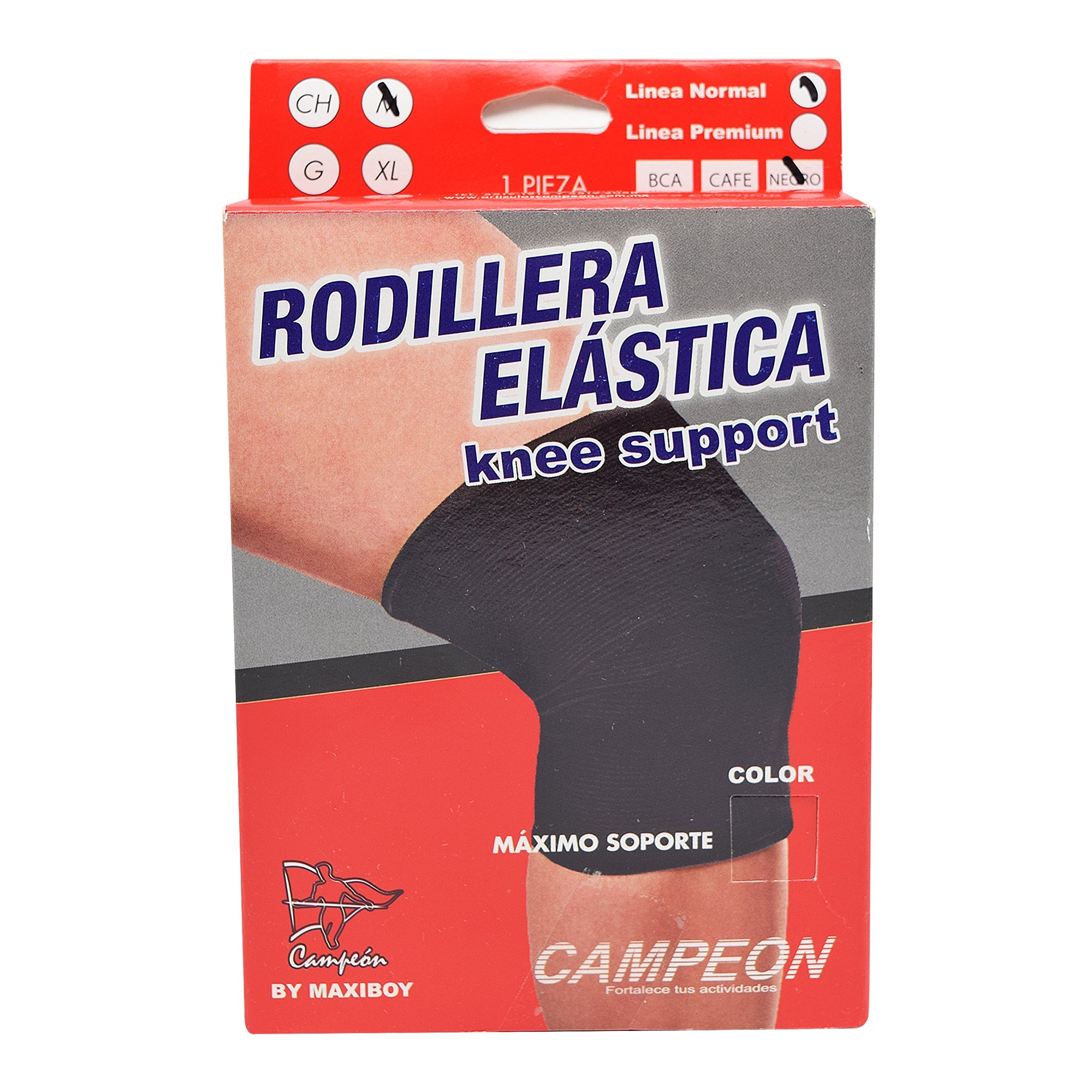 Rodillera Elastica Negra Med