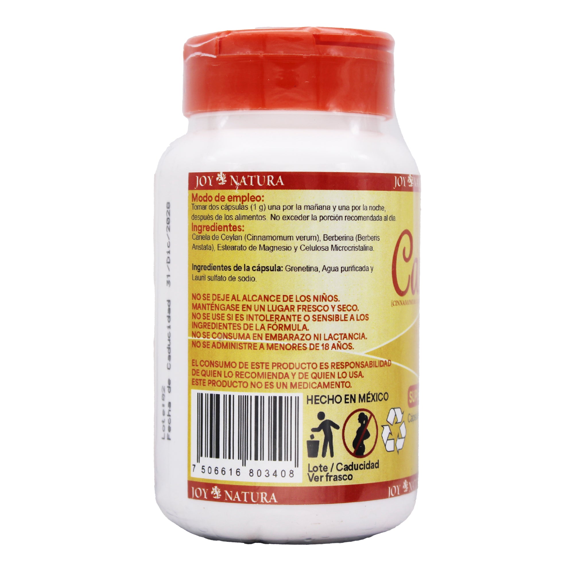 Canela De Ceylan Berberina 60 Cap