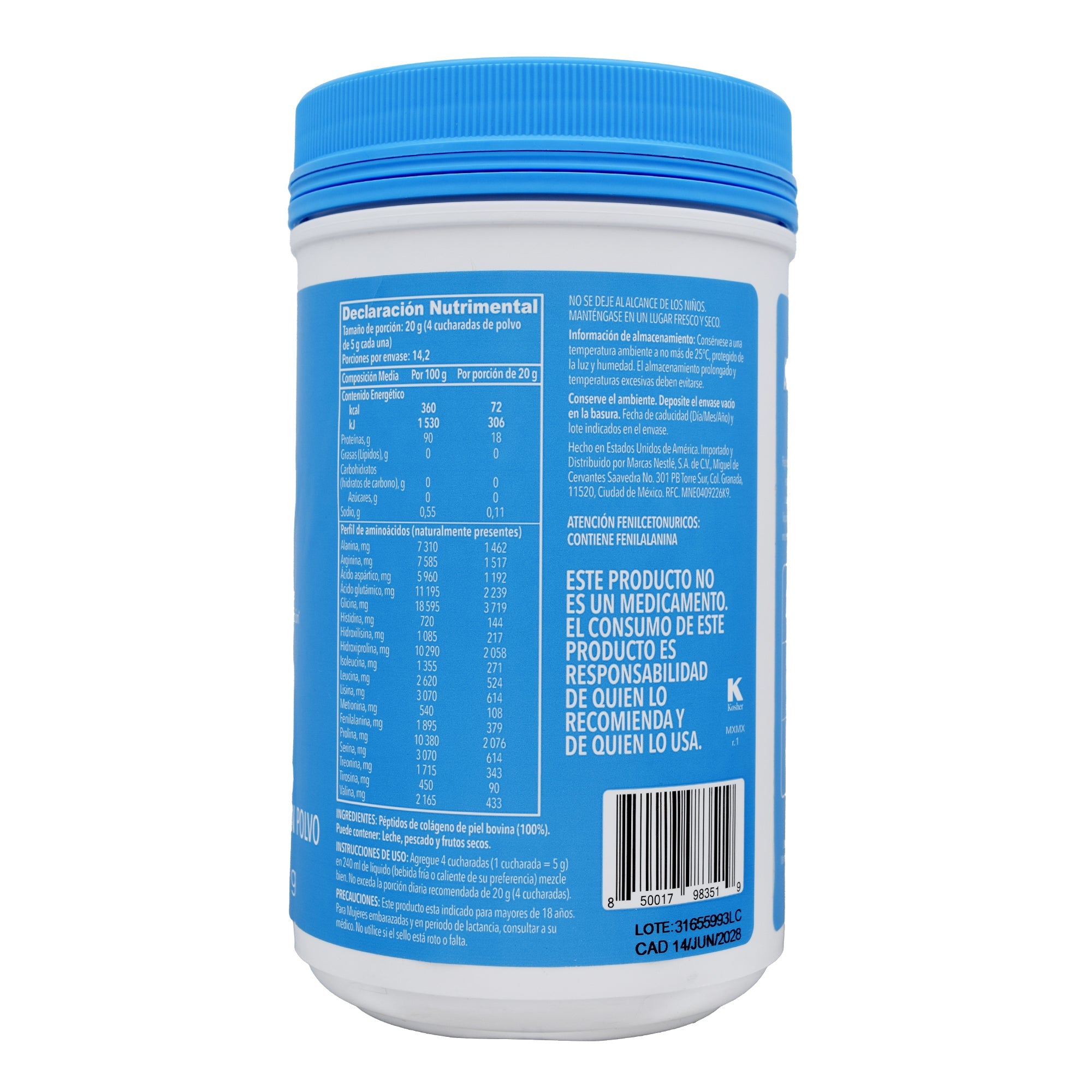 Peptidos De Colageno Bovino Vital Proteins 284 G