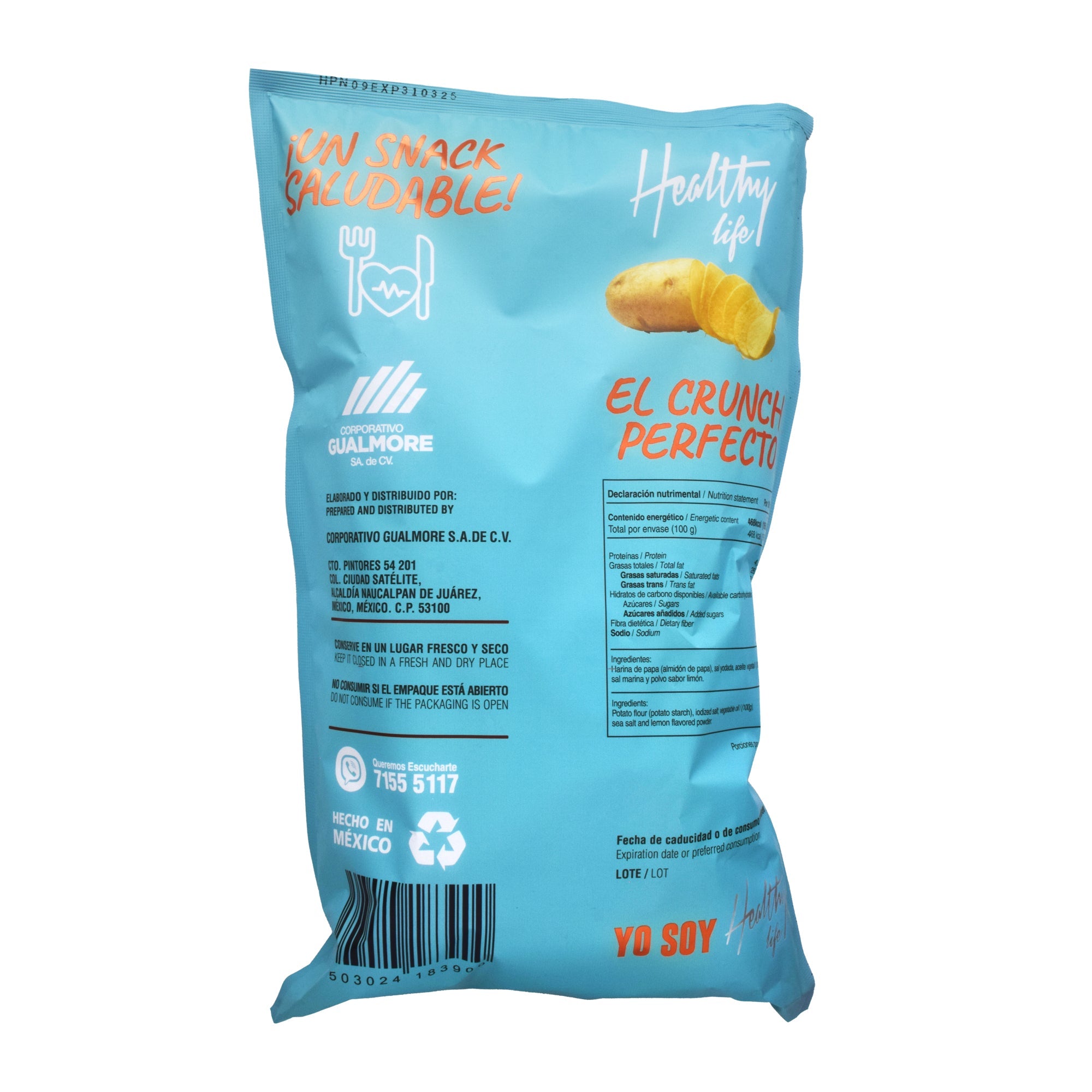 Papas Deshidratadas Natural 80 G