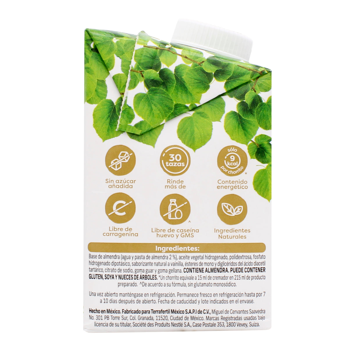 Crema Para Cafe Almendra Vainilla 500 Ml