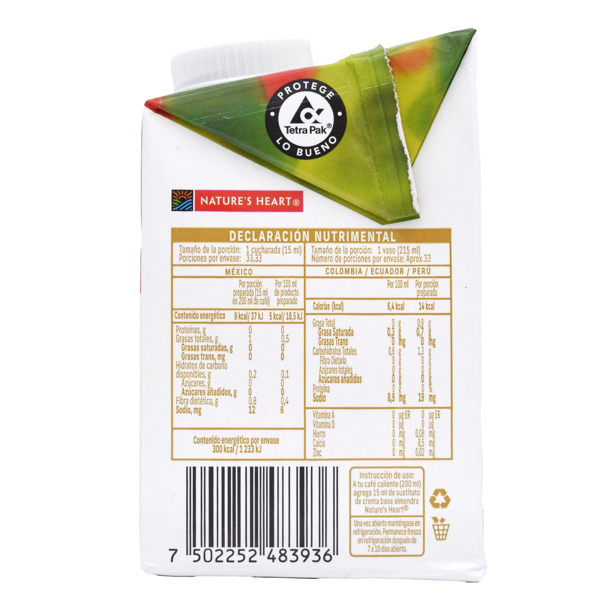 Crema Para Cafe Almendra 500 Ml