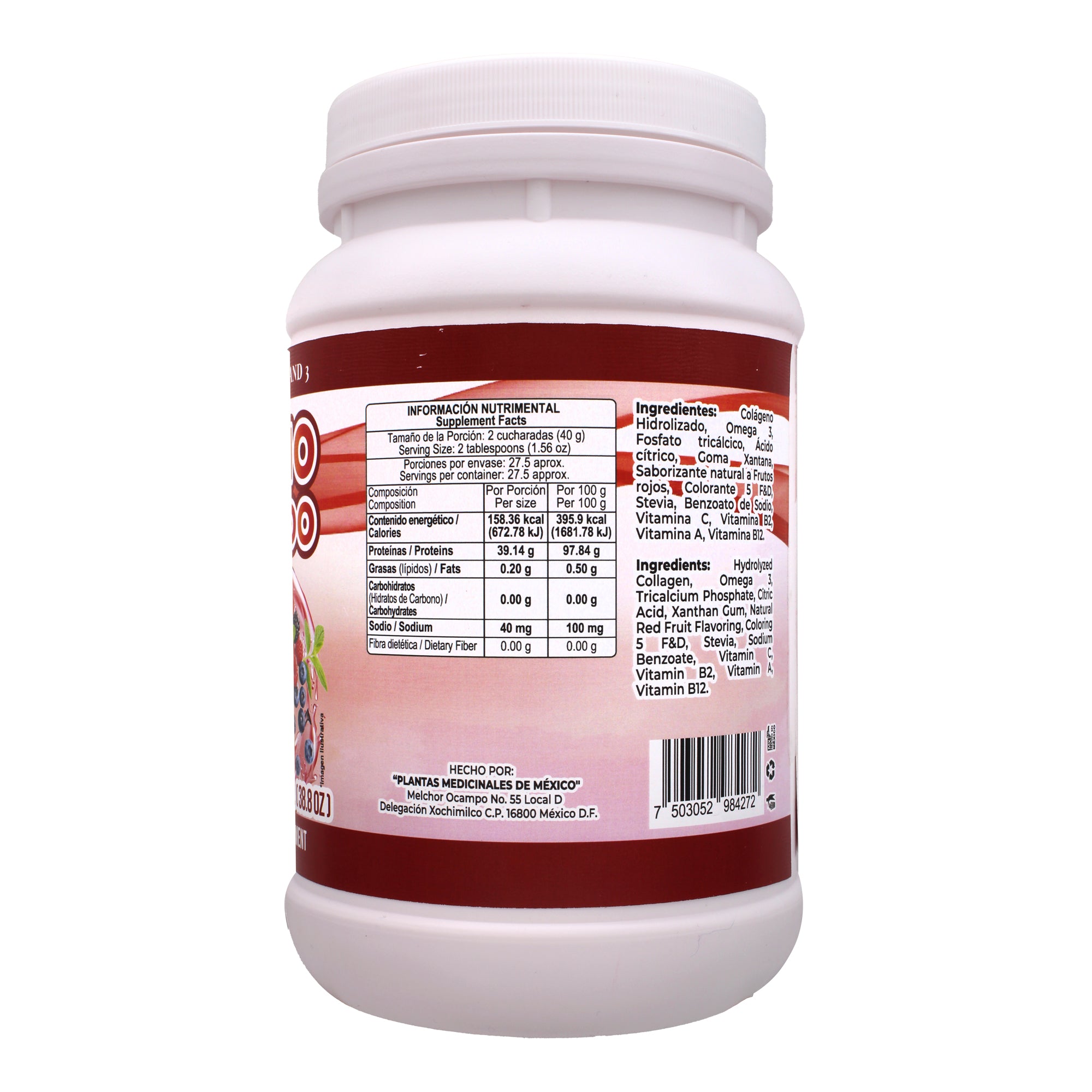 Colageno Tipo 2 Y 3 Frutos Rojos 1.1 Kg