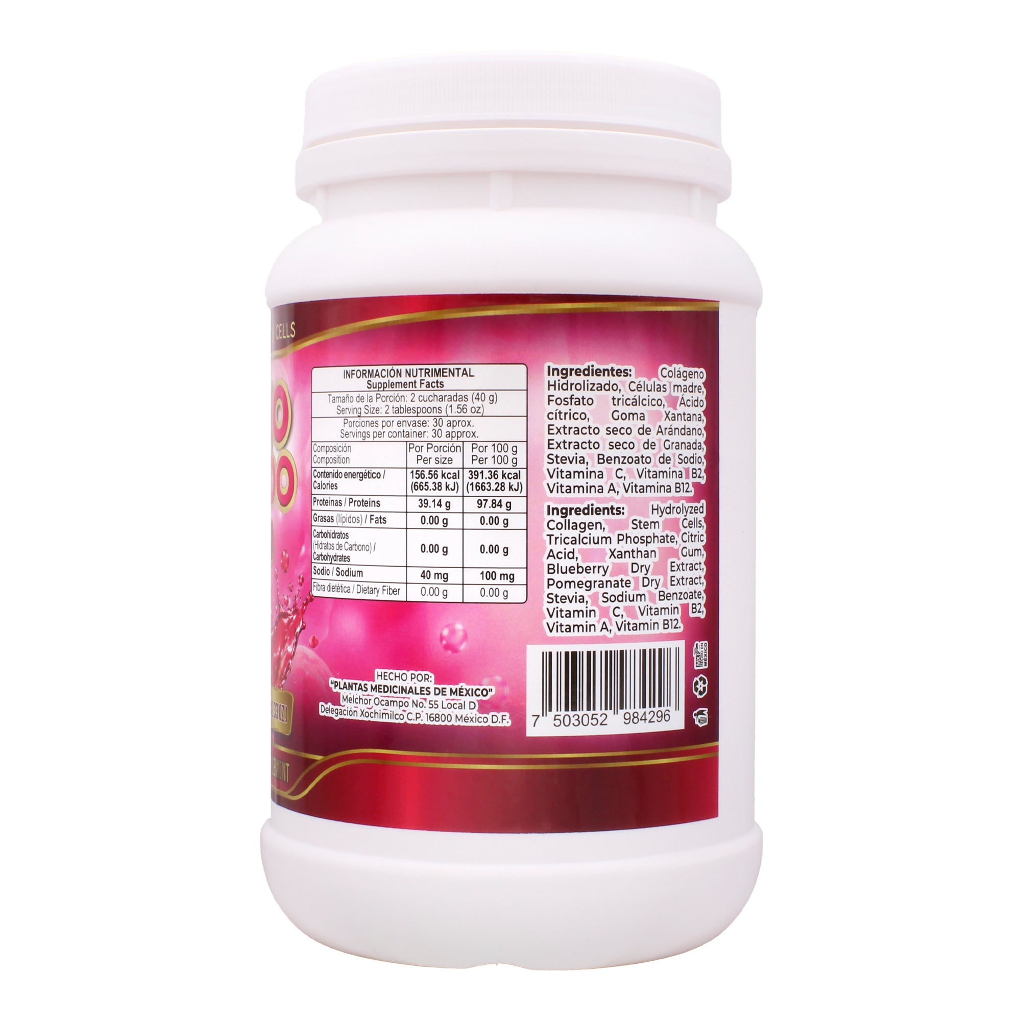 Colageno Celulas Madre Arandano Granada 1.2 Kg