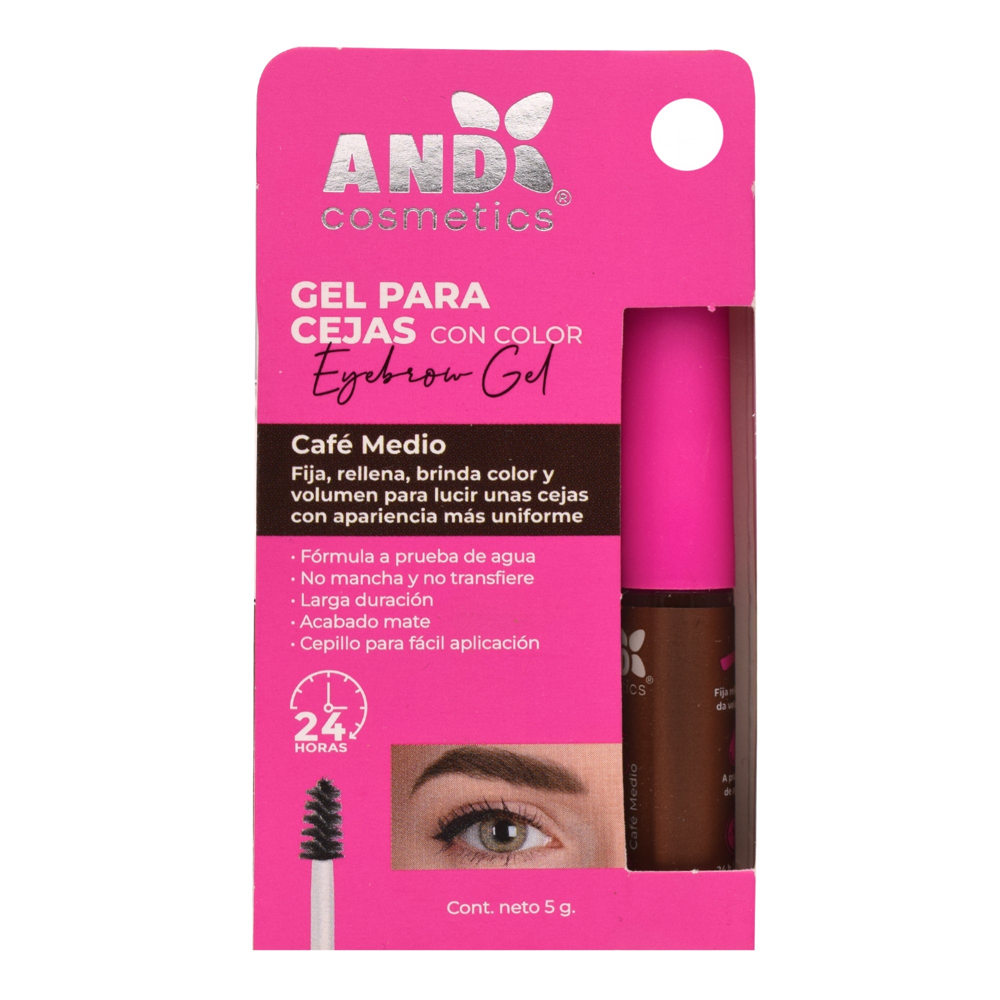 Gel Cejas Cafe Medio 5 G