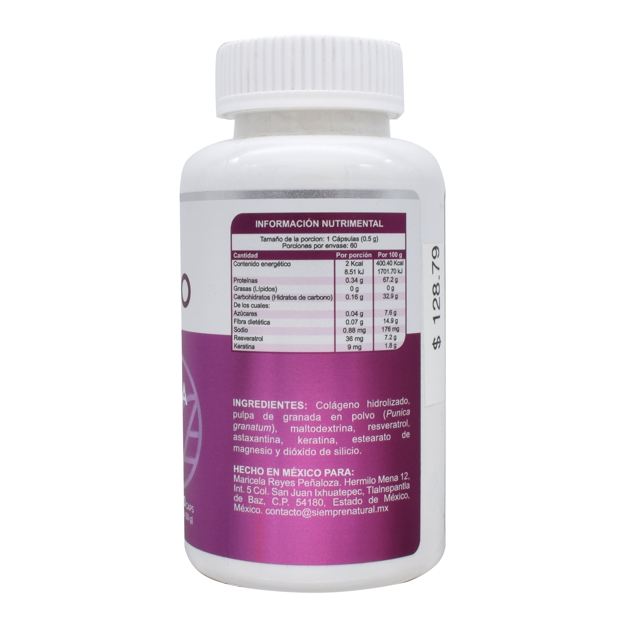 Colageno Astaxantina Y Keratina 60 Cap