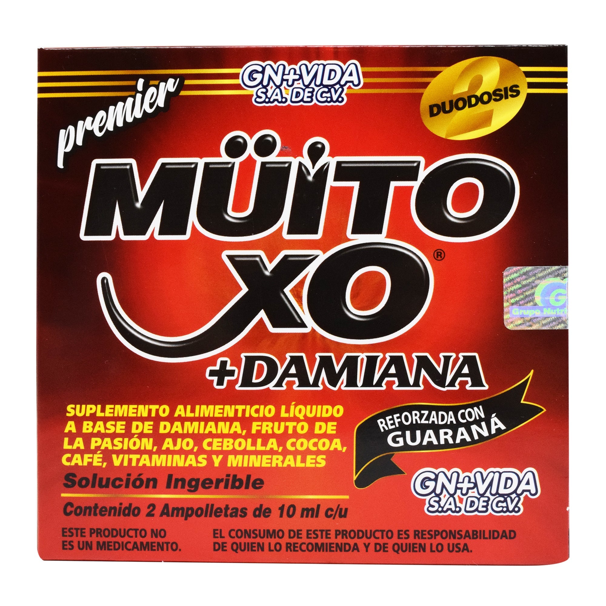 Muito Cxo Damiana 2 Amp 10 Ml