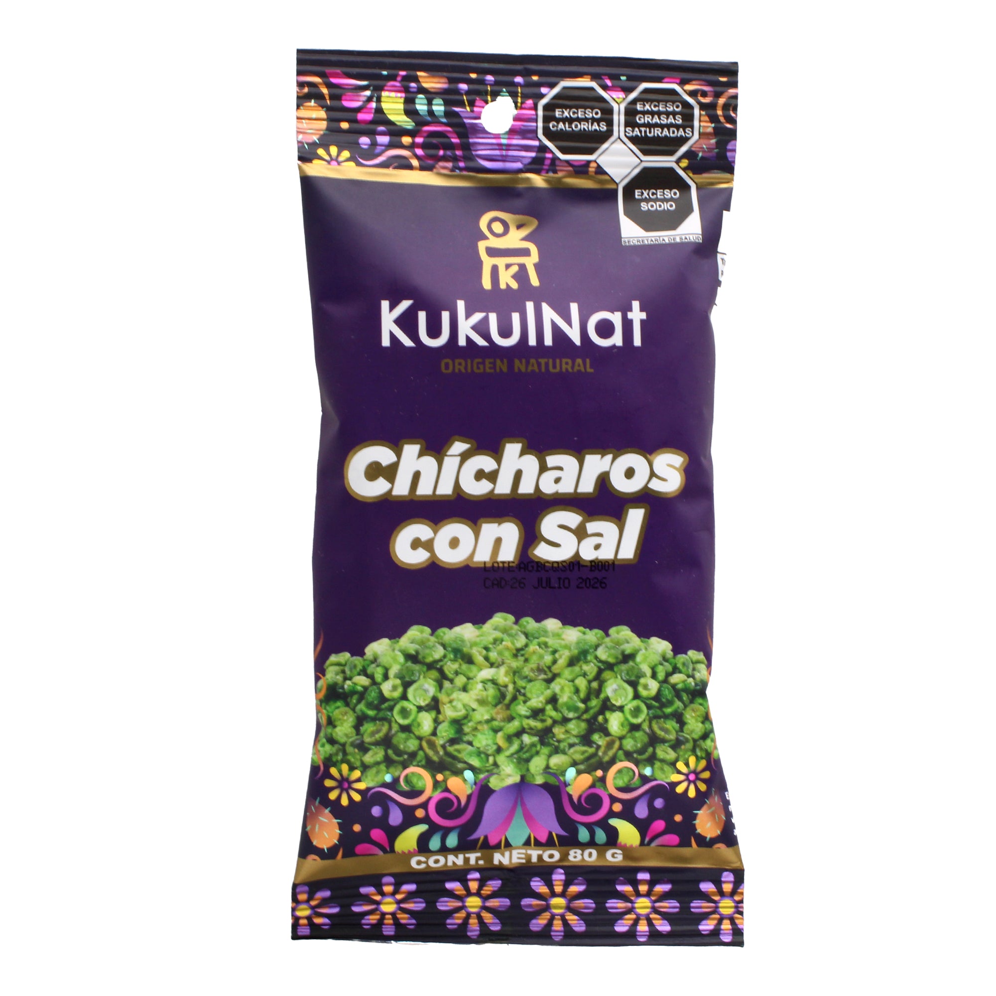 Chicharos Con Sal 80 G