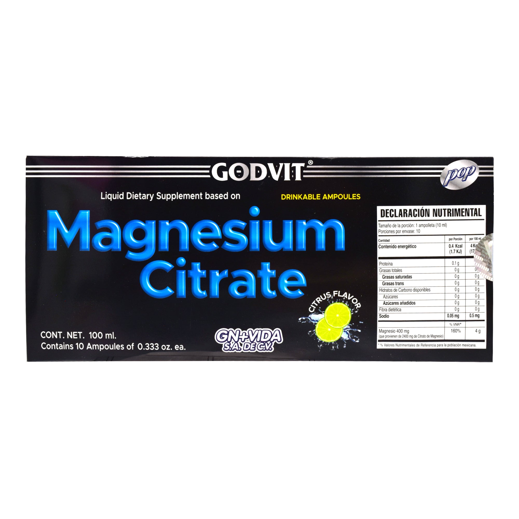 Citrato De Magnesio Citrus 10 Amp