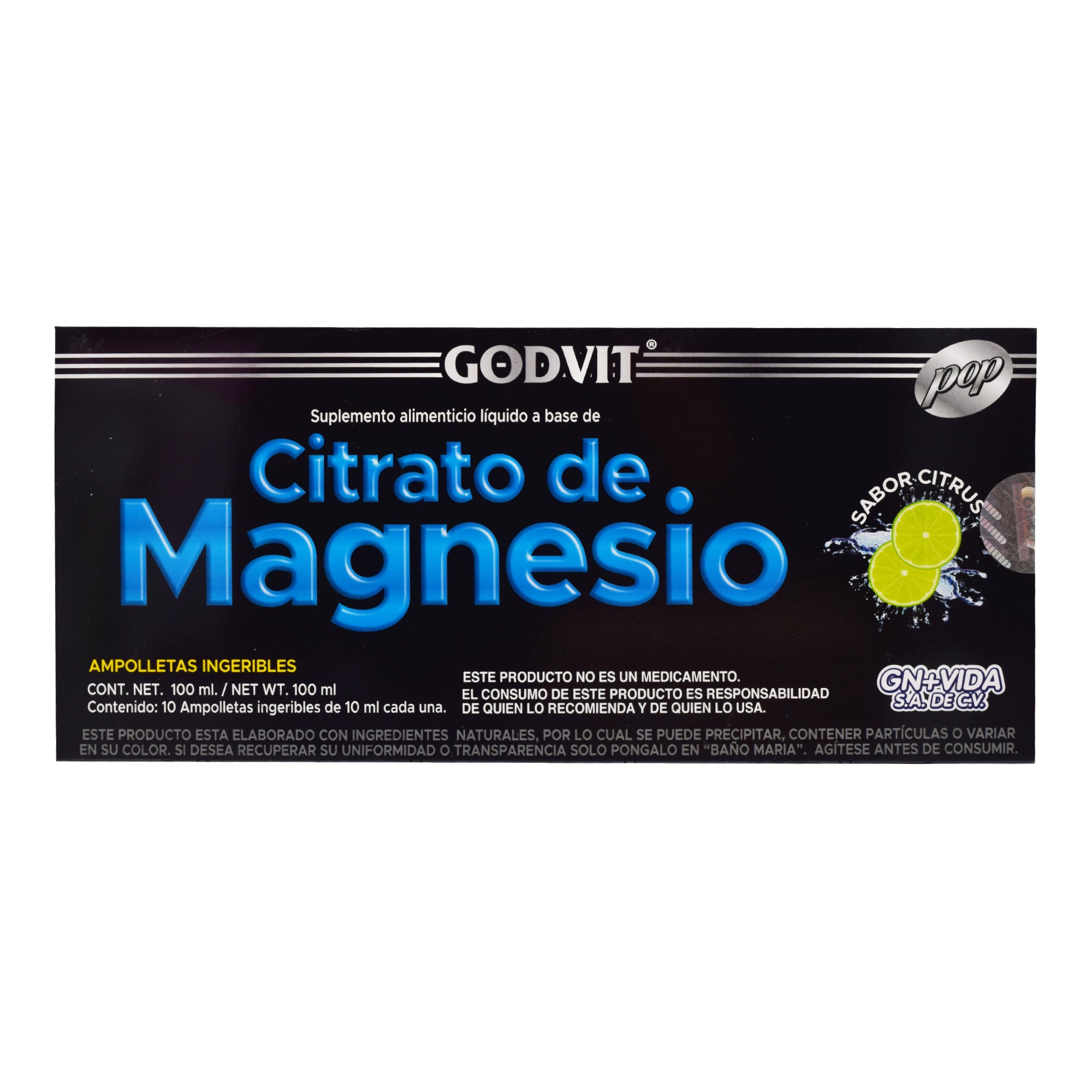 Citrato De Magnesio Citrus 10 Amp