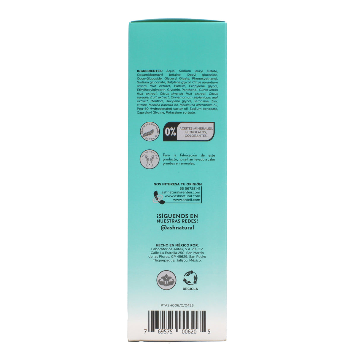 Shampoo Facial Control De Grasa 200 Ml