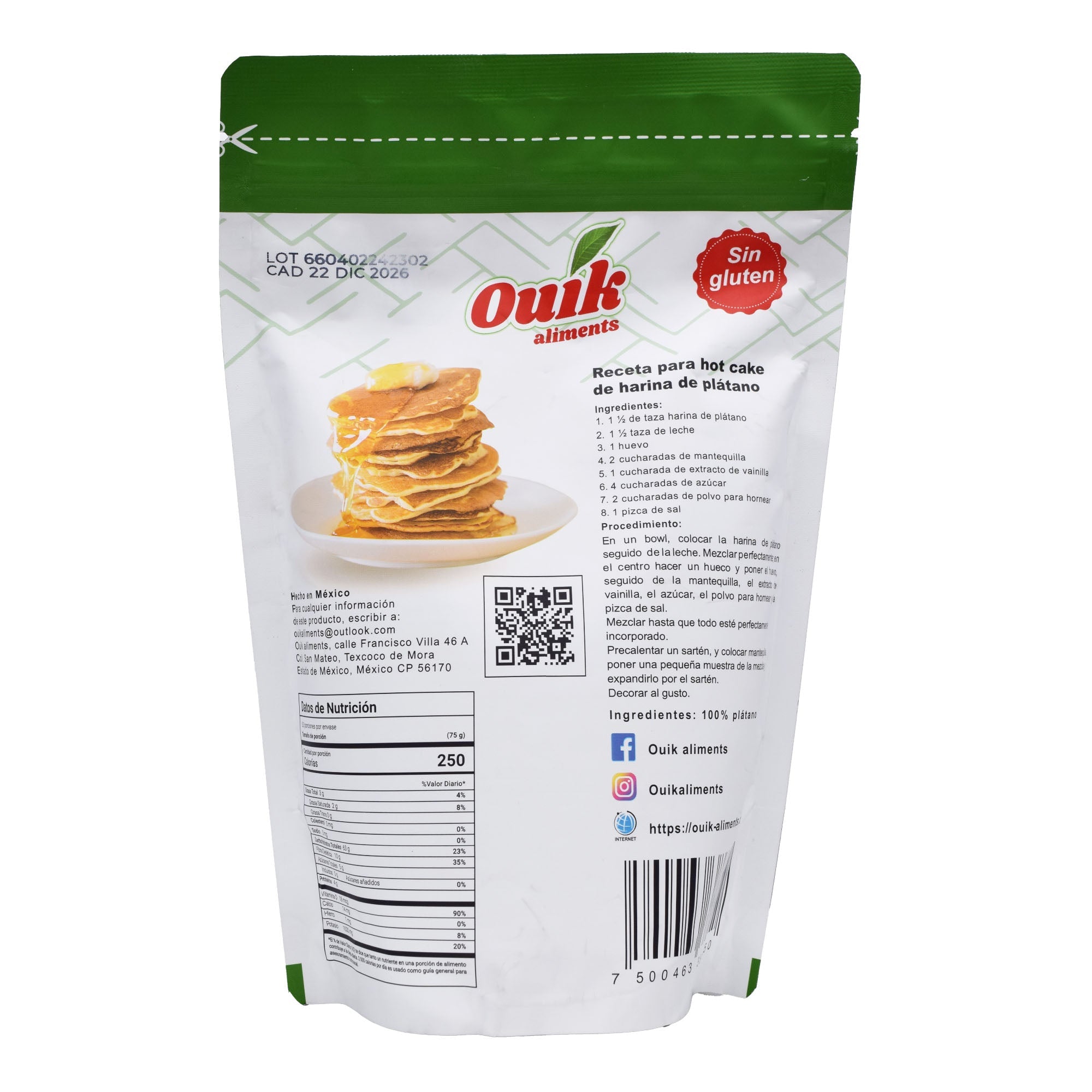 Harina De Platano 400 G