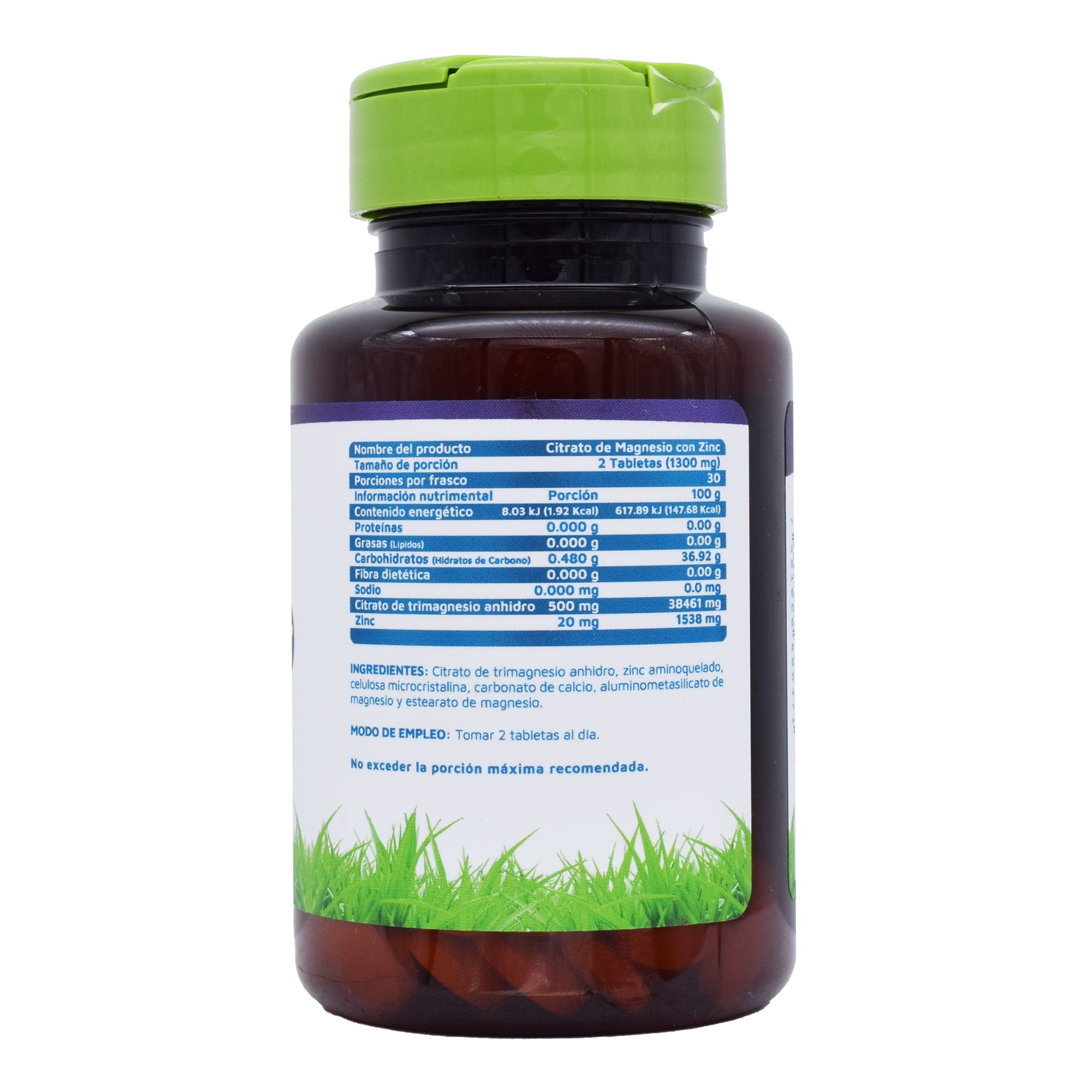 Citrato De Magnesio Con Zinc 60 Tab