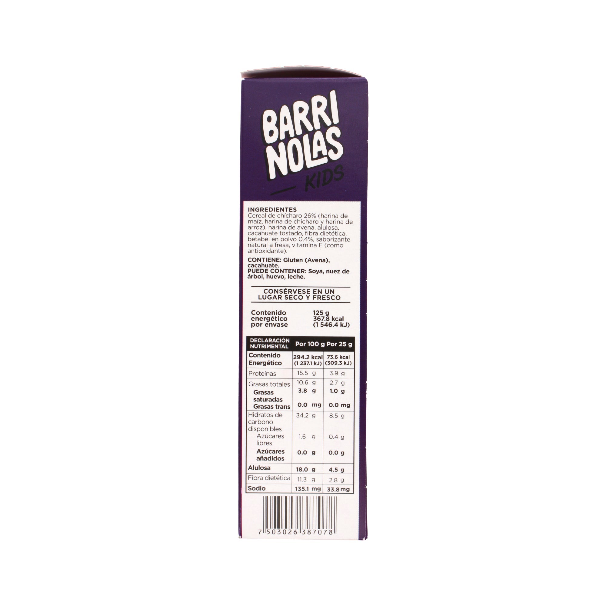 Barra Cereal Chicharo Betabel 25 G (PAQUETE 5)