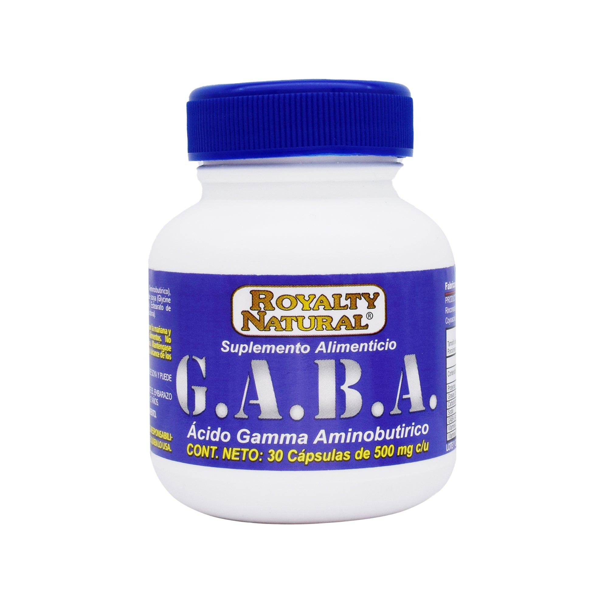 Gaba  Acido Y Aminobutirico 500 Mg  30 Caps