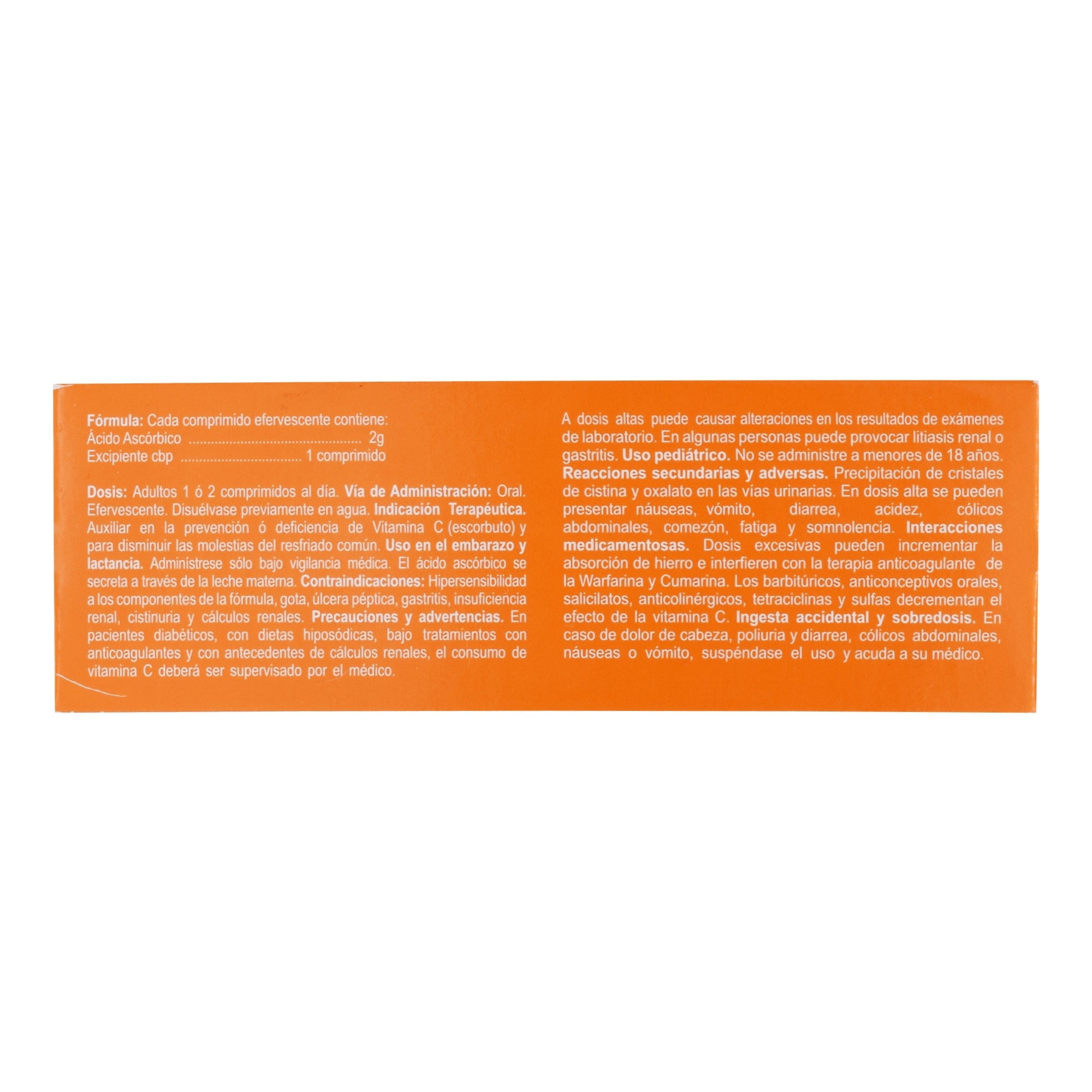 Vitamina C Naranja 10 Comprimidos