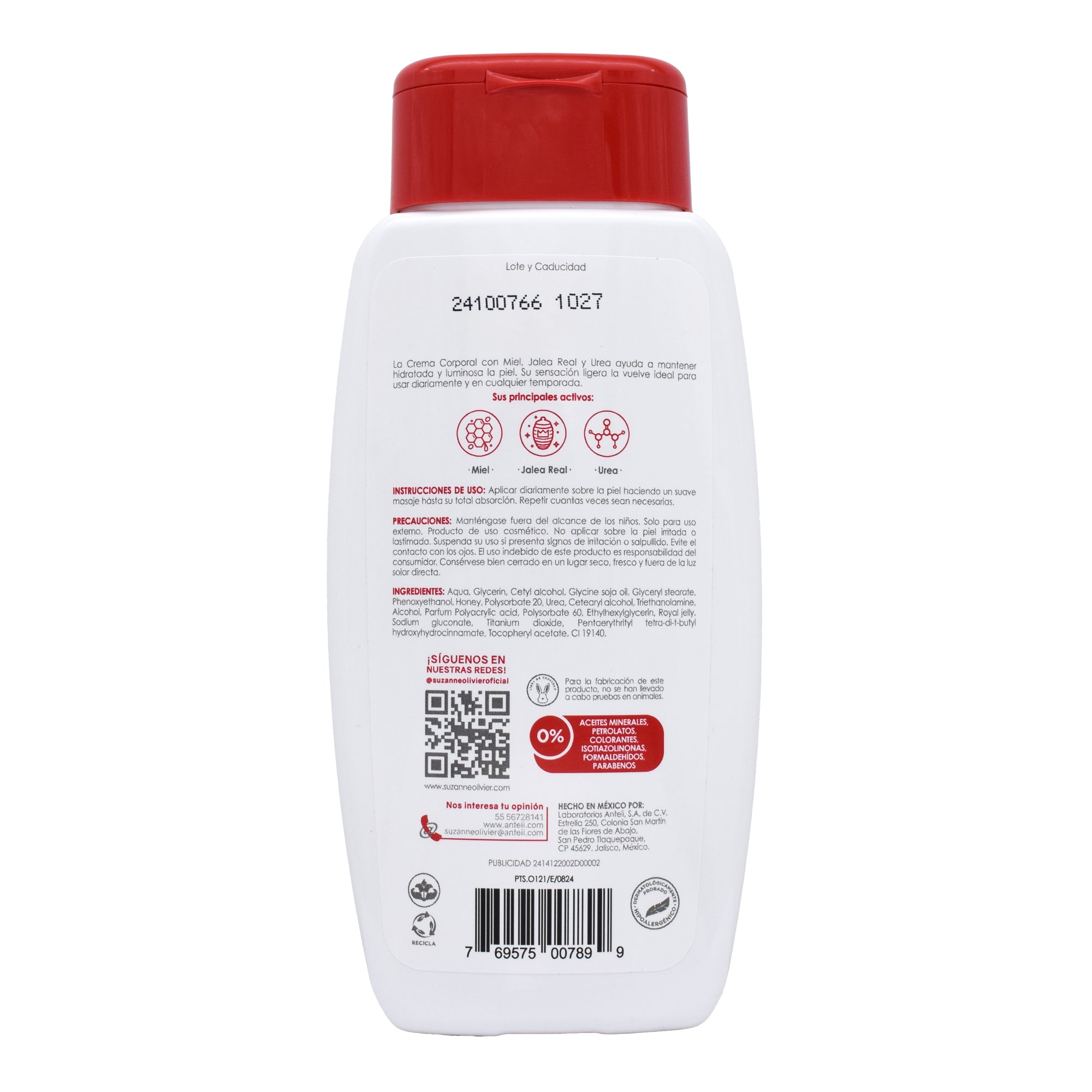 Crema Corporal Miel 250 Ml