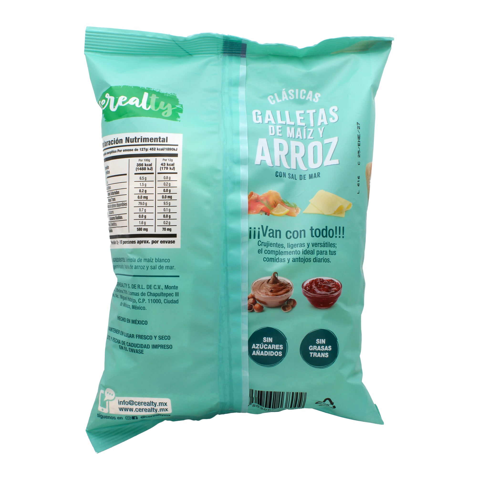 Galletas De Maiz Arroz 127 G