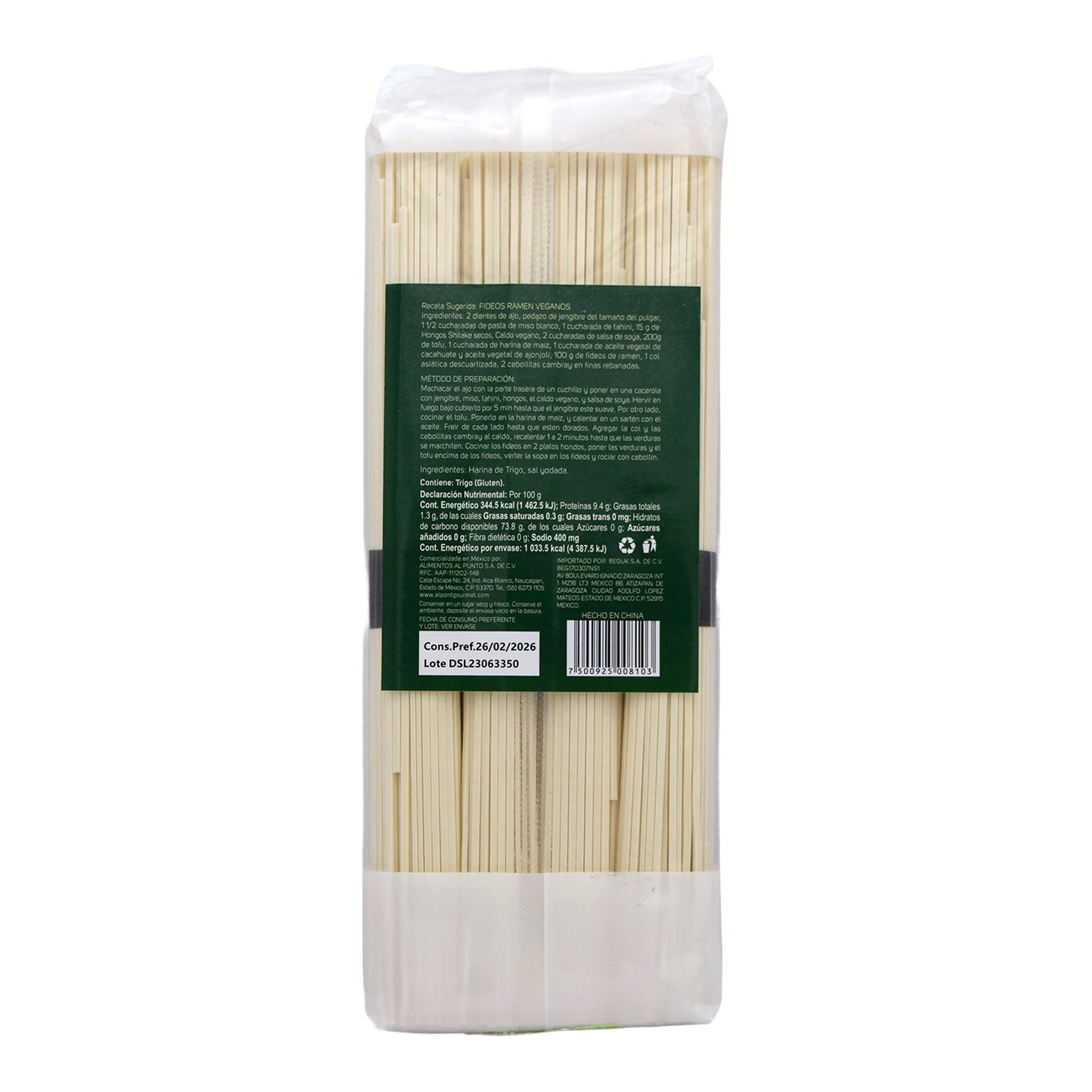 Pasta Harina De Trigo Ramen 300 G