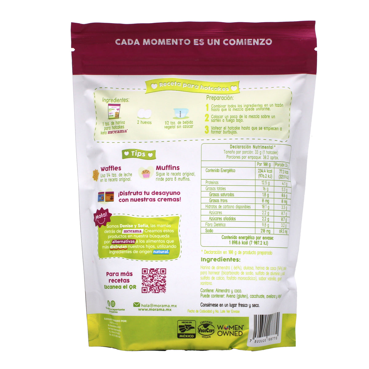 Harina Para Hot Cakes Keto 350 G