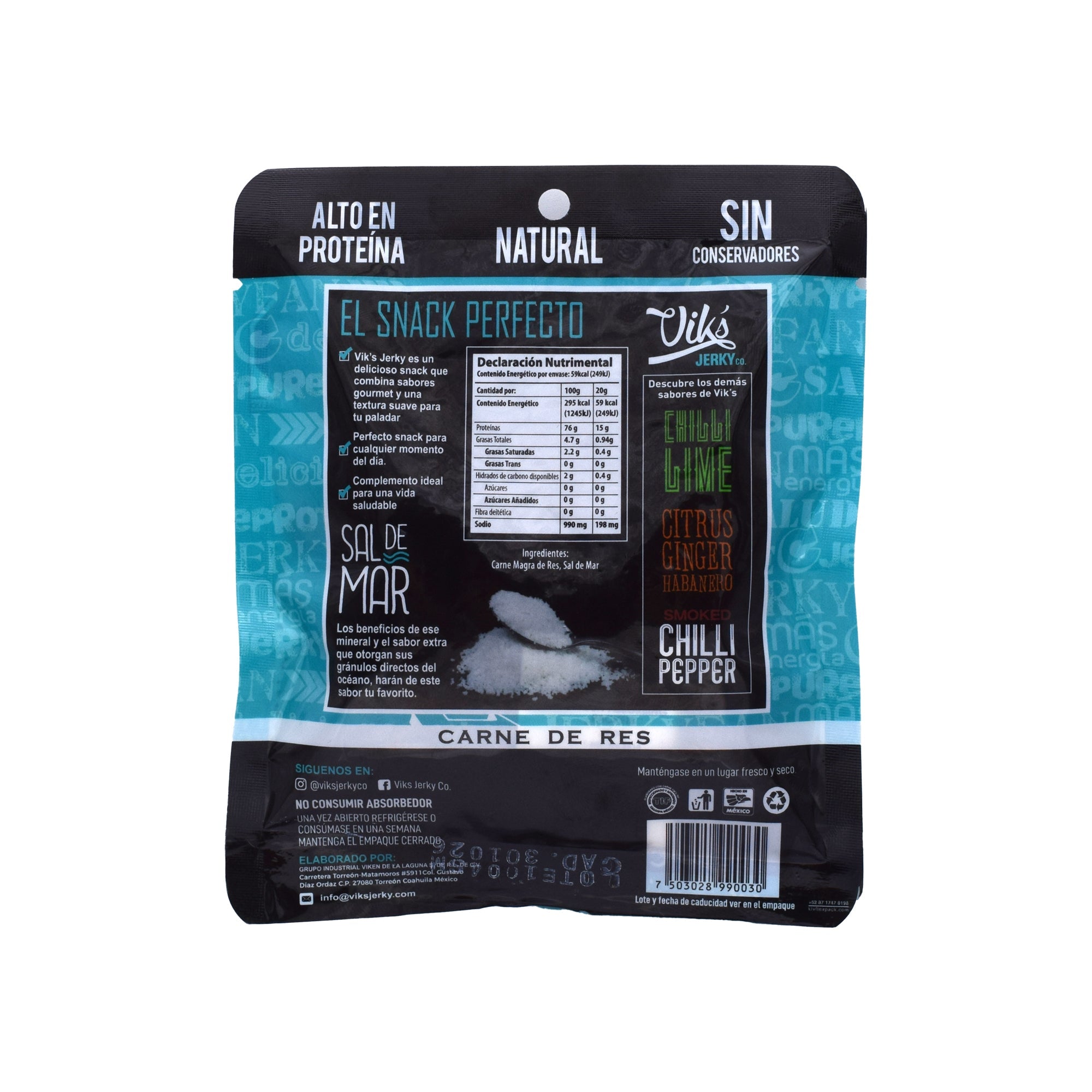 Carne Seca Res Sal De Mar 20 G