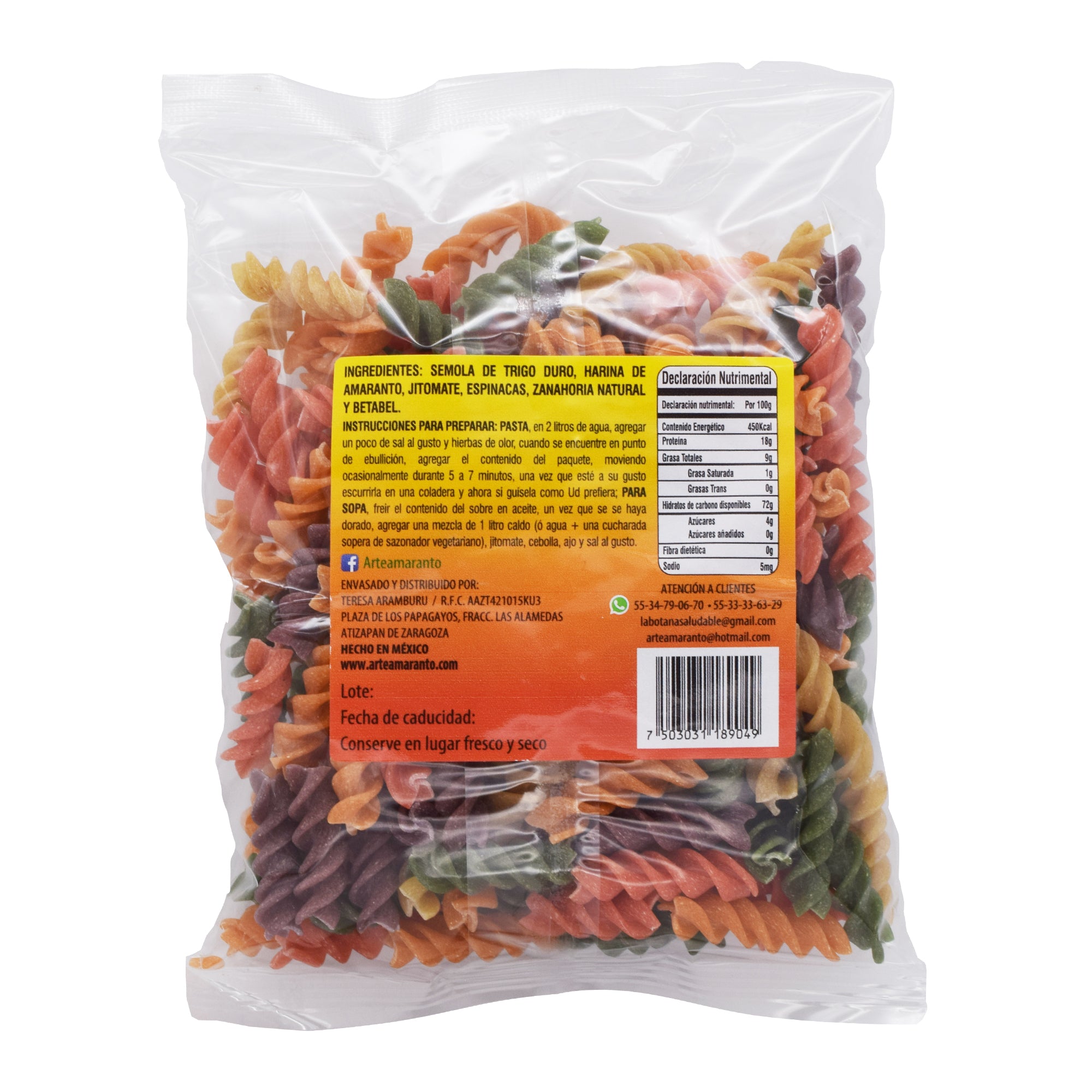Pasta Integral Fusilli 200 G