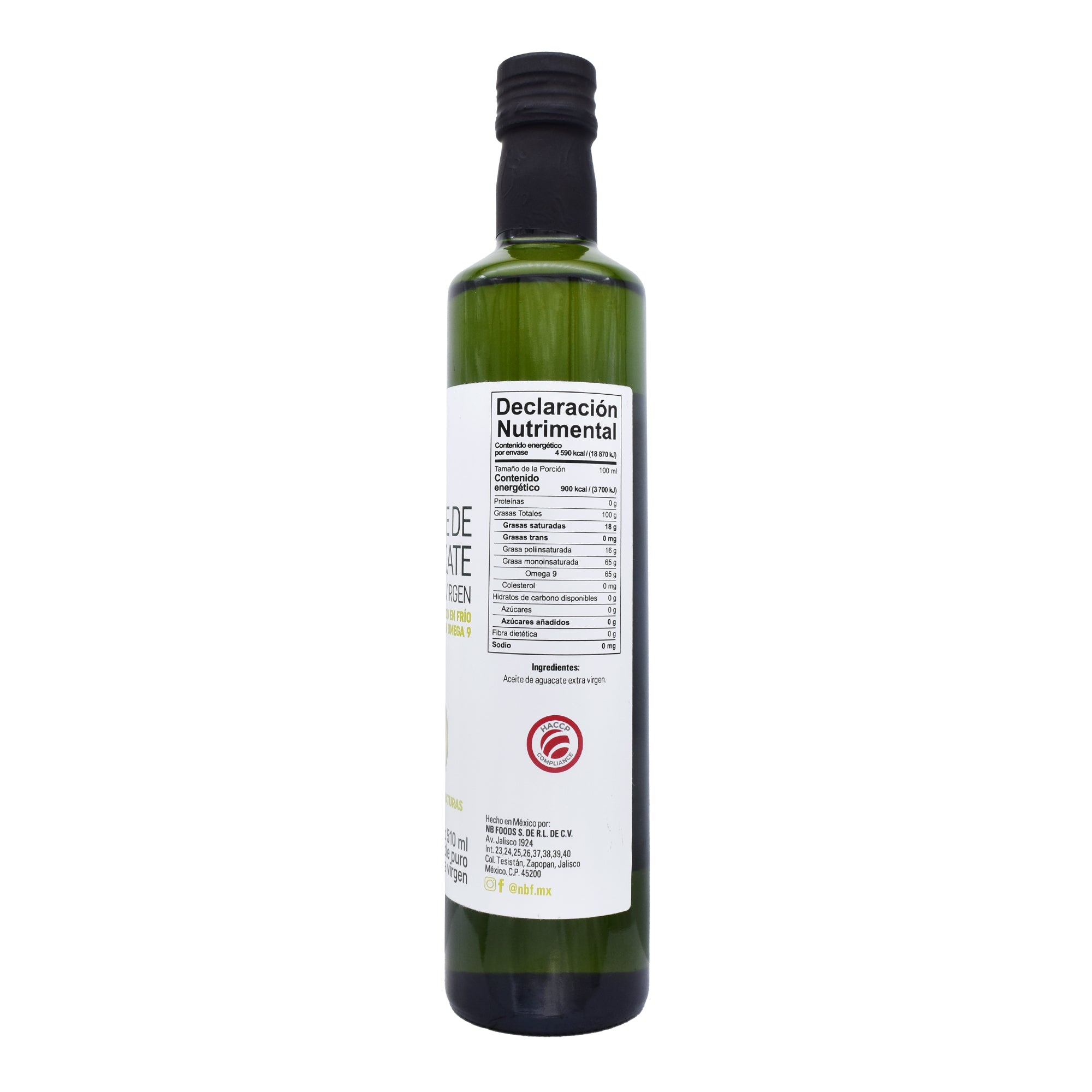 Aceite De Aguacate Extra Virgen 510 Ml