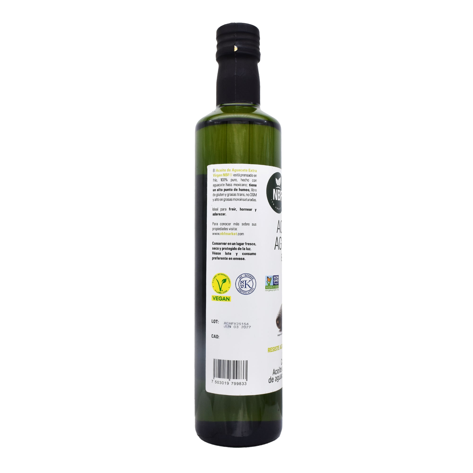 Aceite De Aguacate Extra Virgen 510 Ml