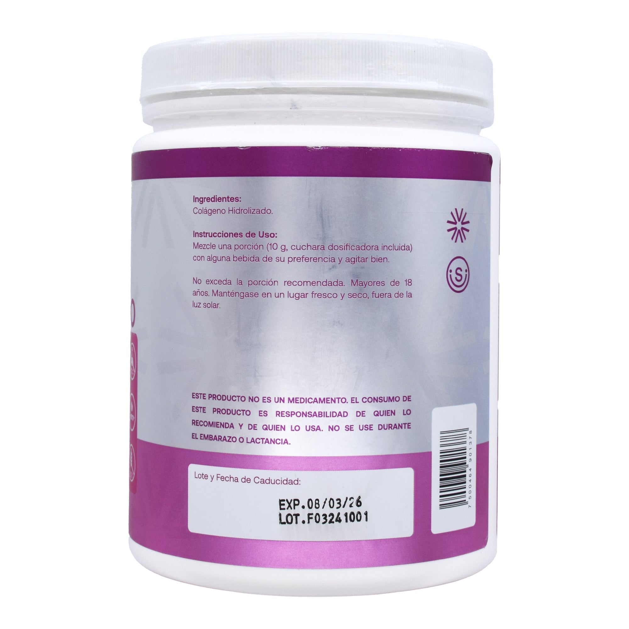 Colageno Hidrolizado Tipo I Y III 500 G