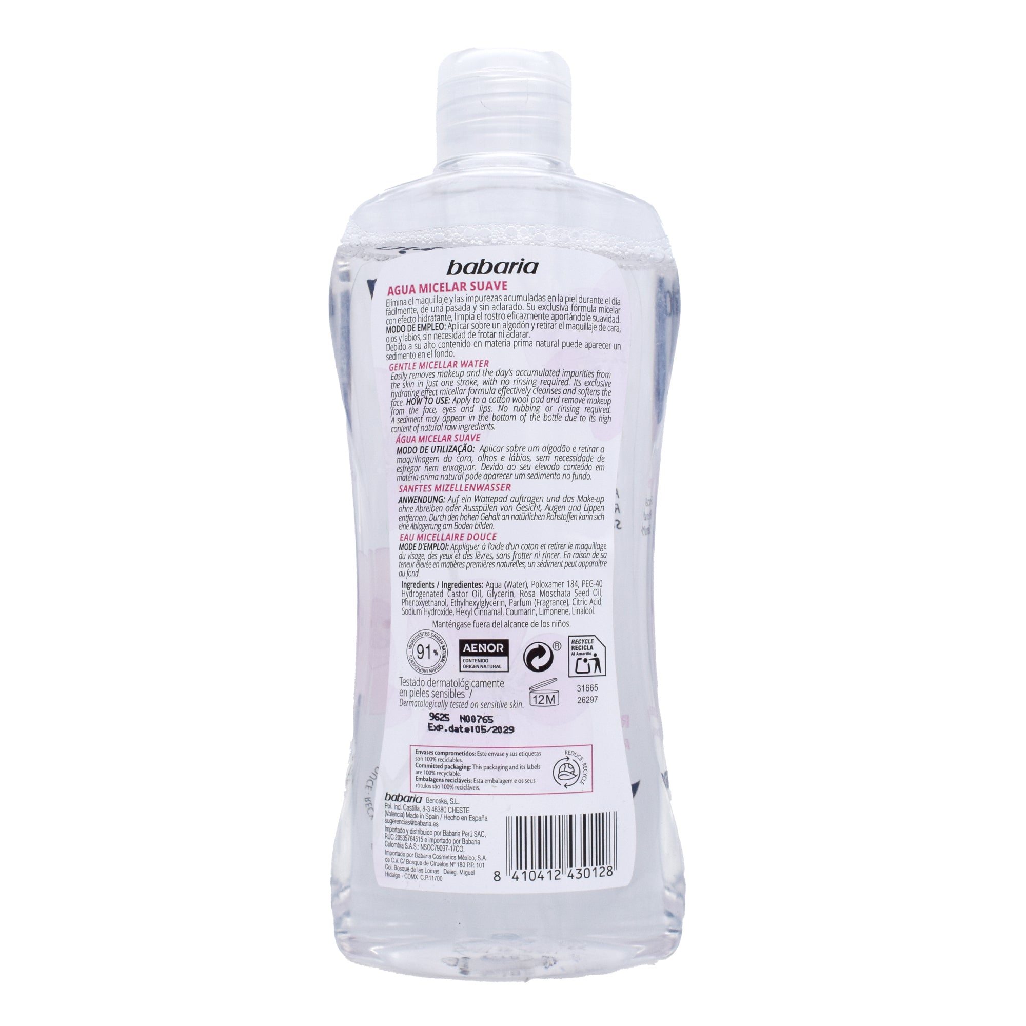 Agua Micelar 400 Ml