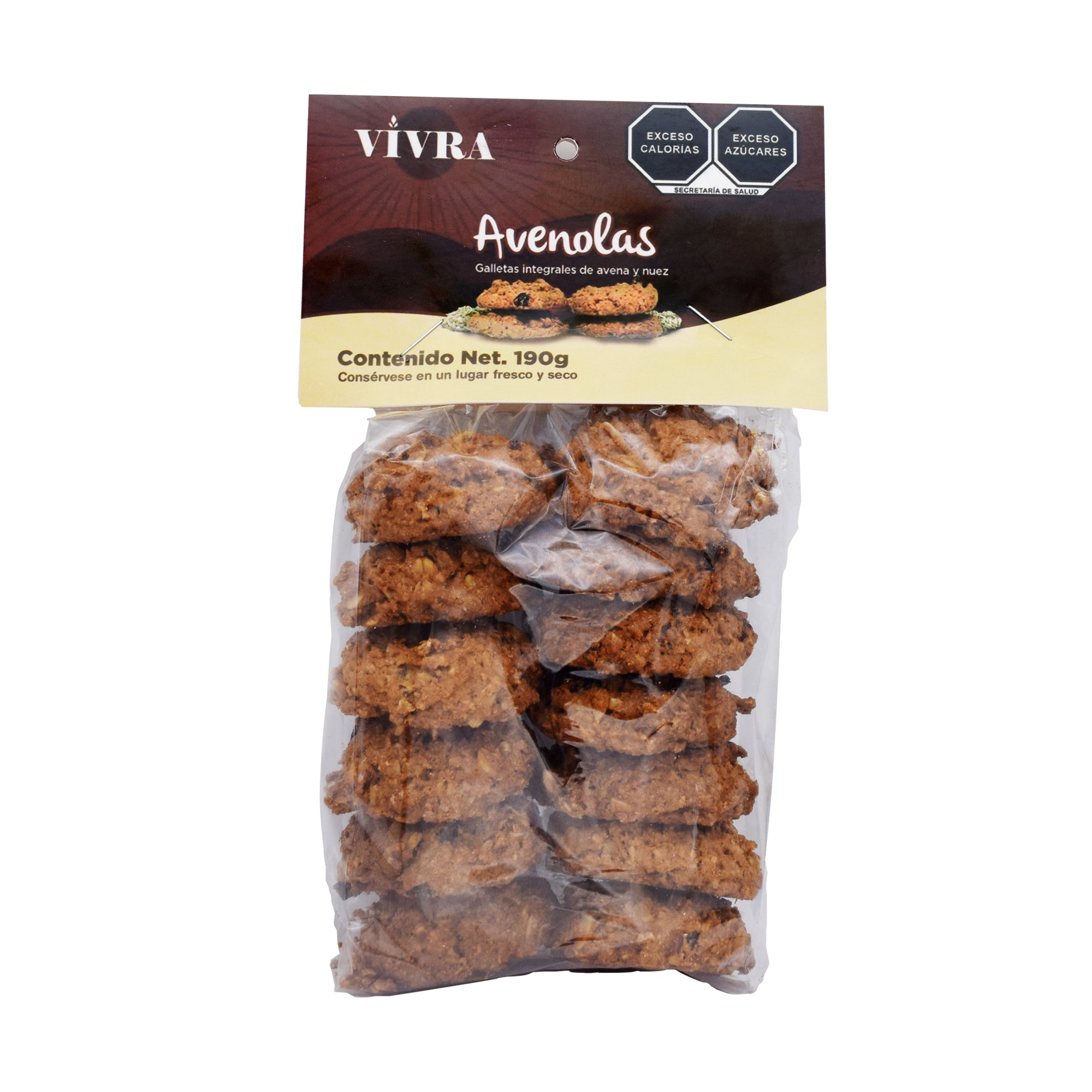 Galleta Avenolas Avena Nuez Pasas 190 G
