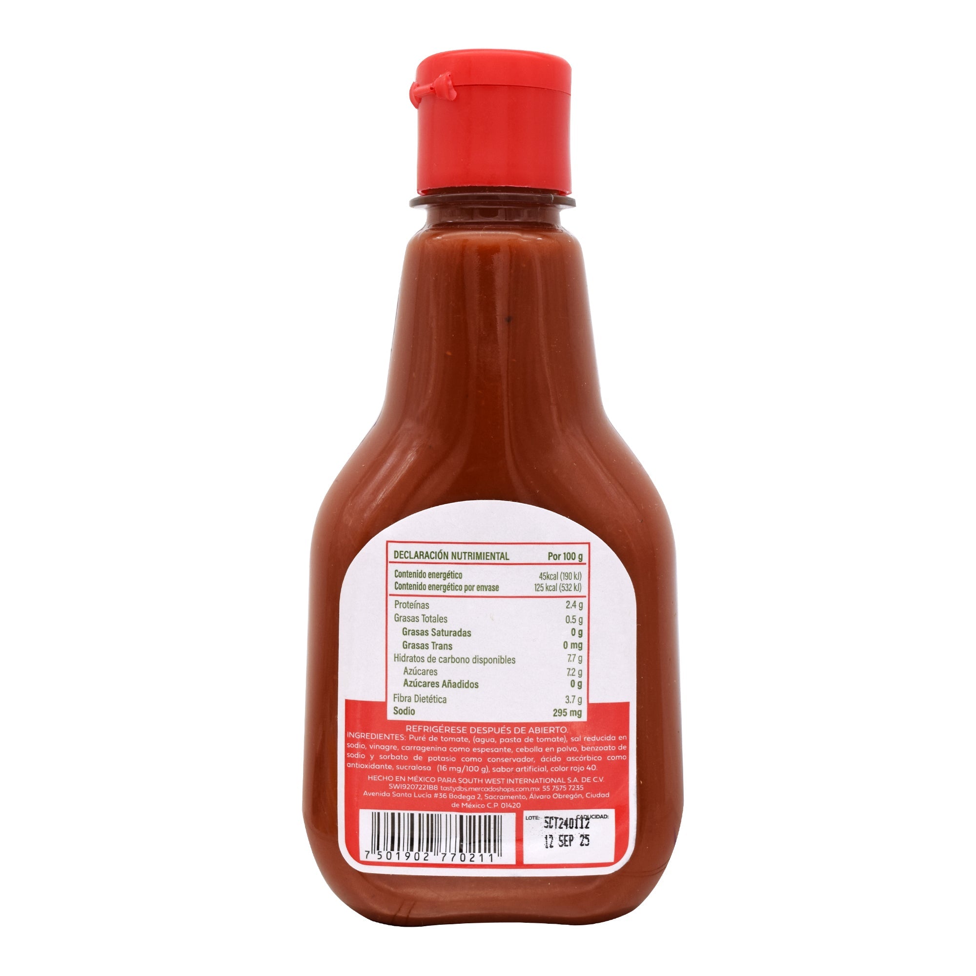 Catsup Sin Azucar 280 G
