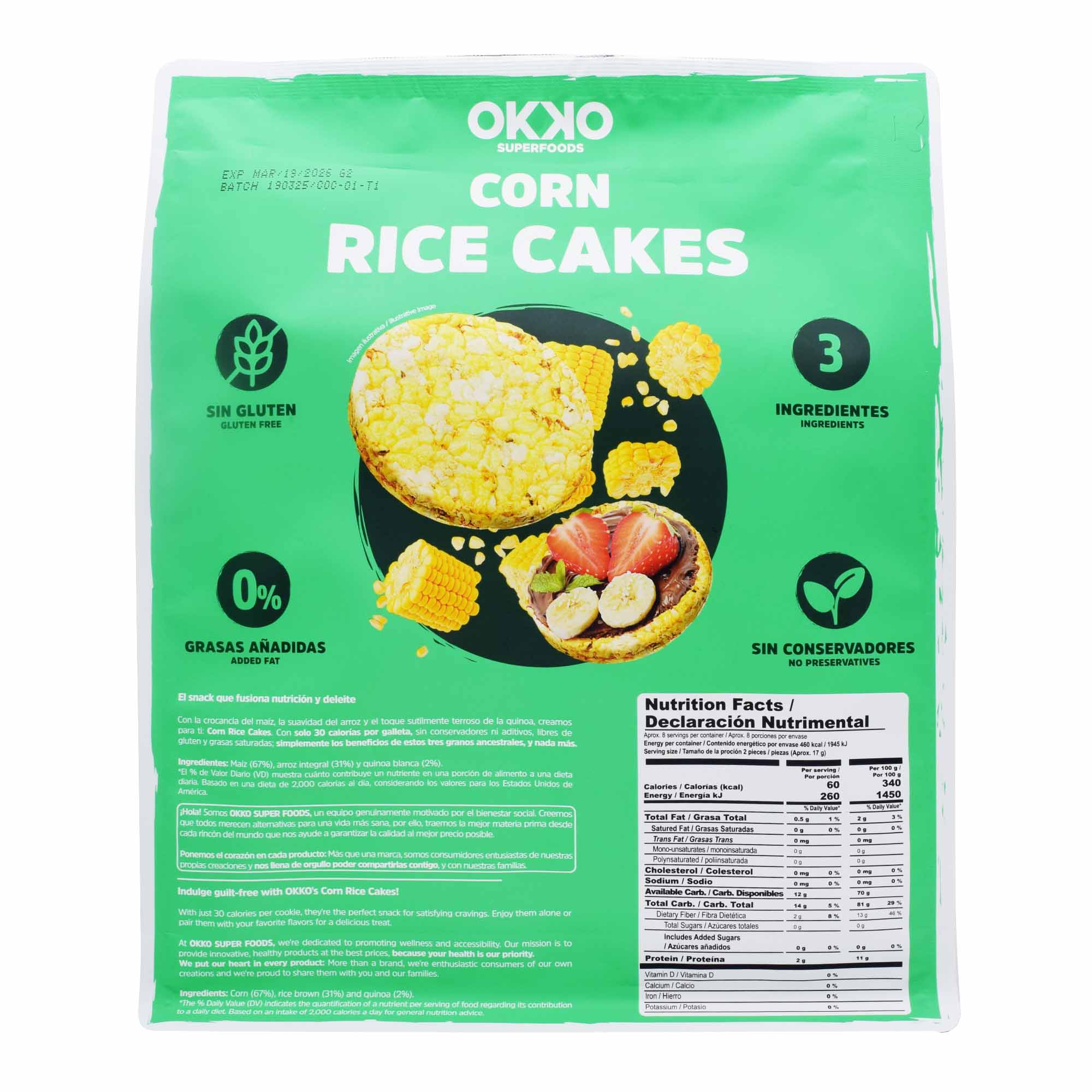 Galleta De Maiz Con Arroz Y Quinoa 136 G