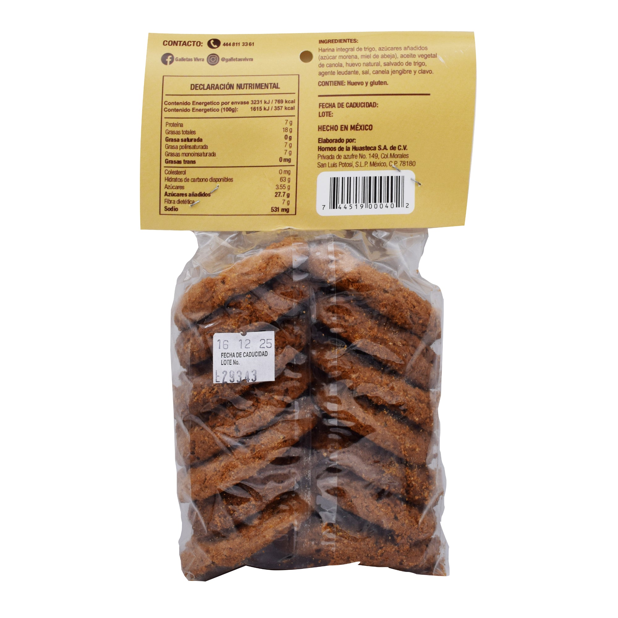 Galleta Jengibre Disco 190 G