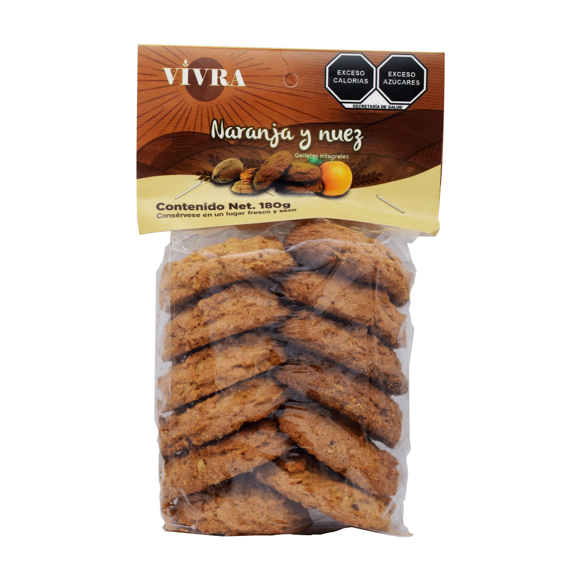 Galleta Naranja Y Nuez 180 G