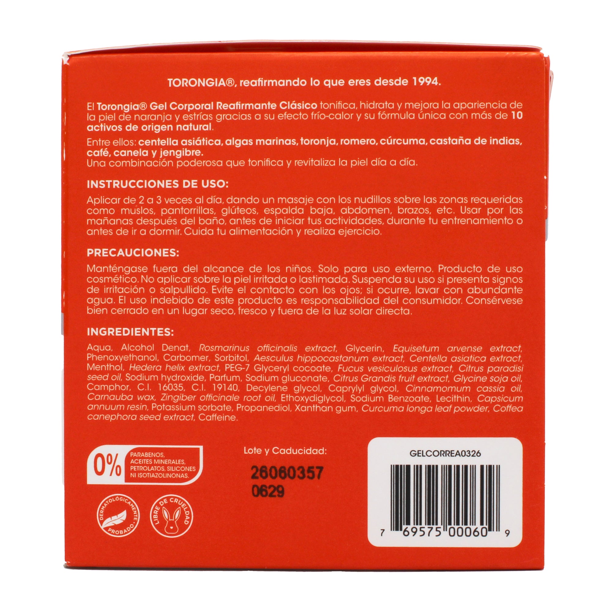 Gel Corporal De Torongia 475 G