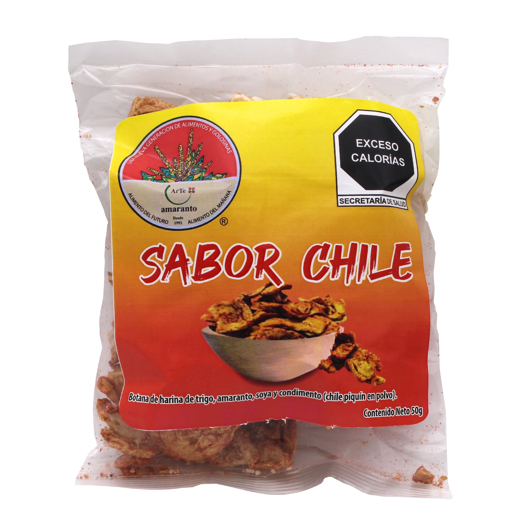 Chicharron Con Amaranto Y Soya Con Chile 50G (Caja 12)