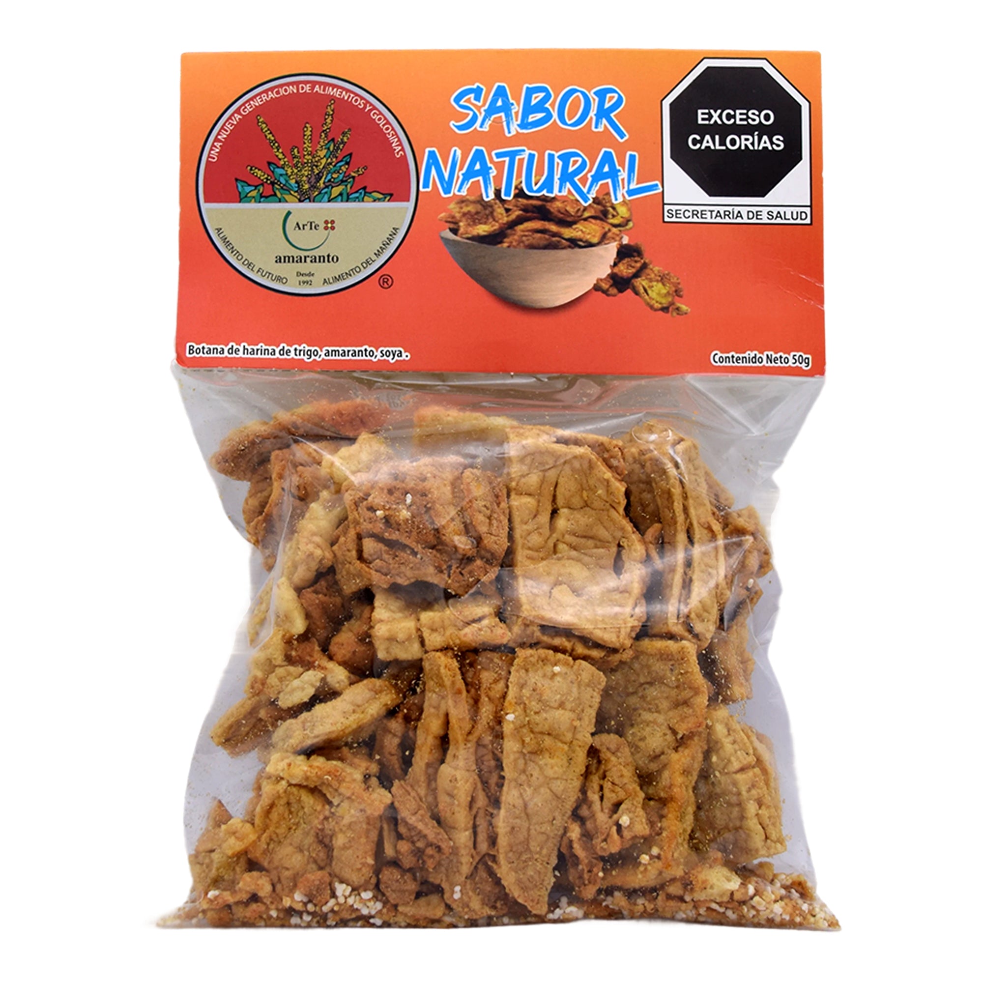 Chicharron Con Amaranto Y Soya Natural 50 G (Caja 12)