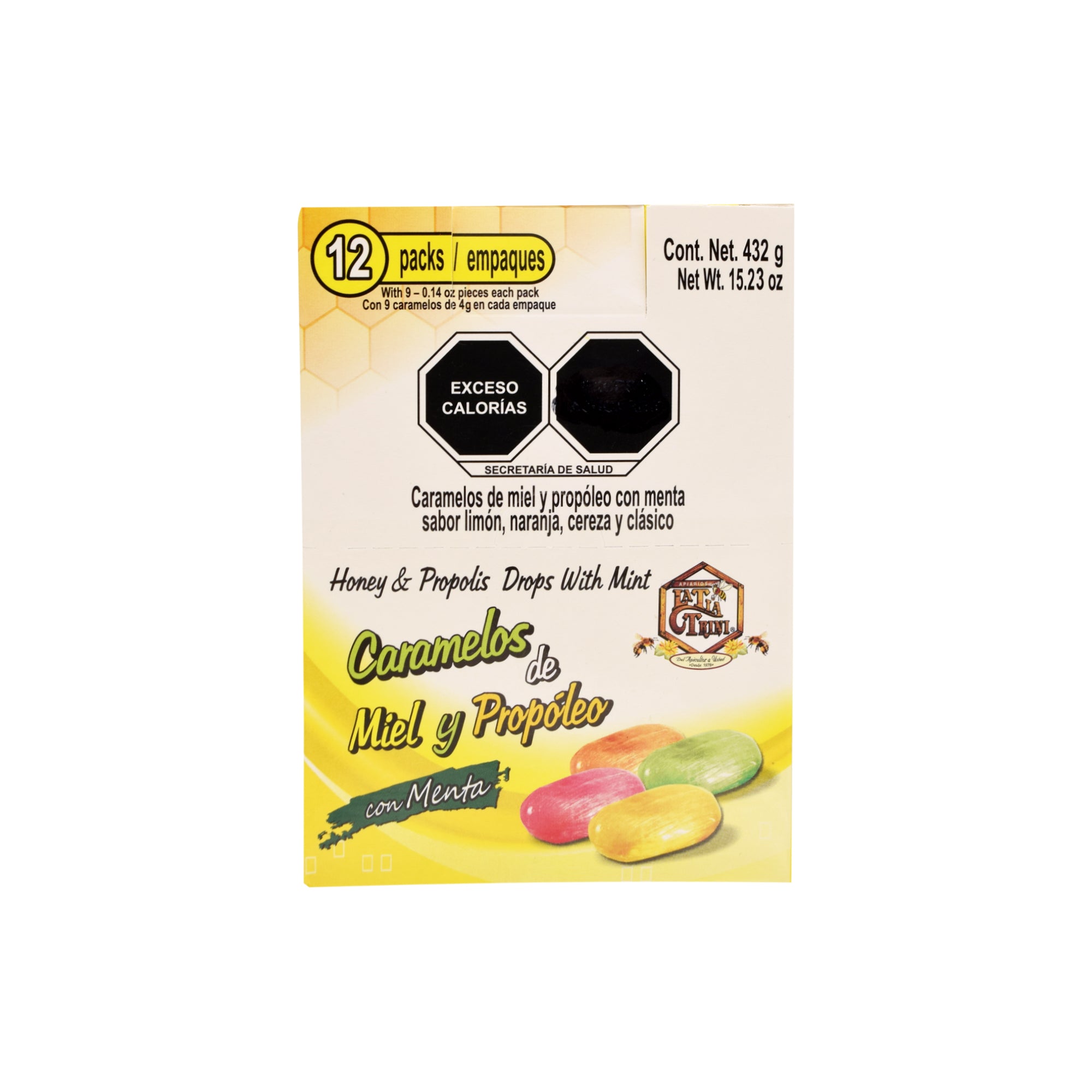 Caramelo De Propoleo Sabor Miel 36 G (Paquete 12)