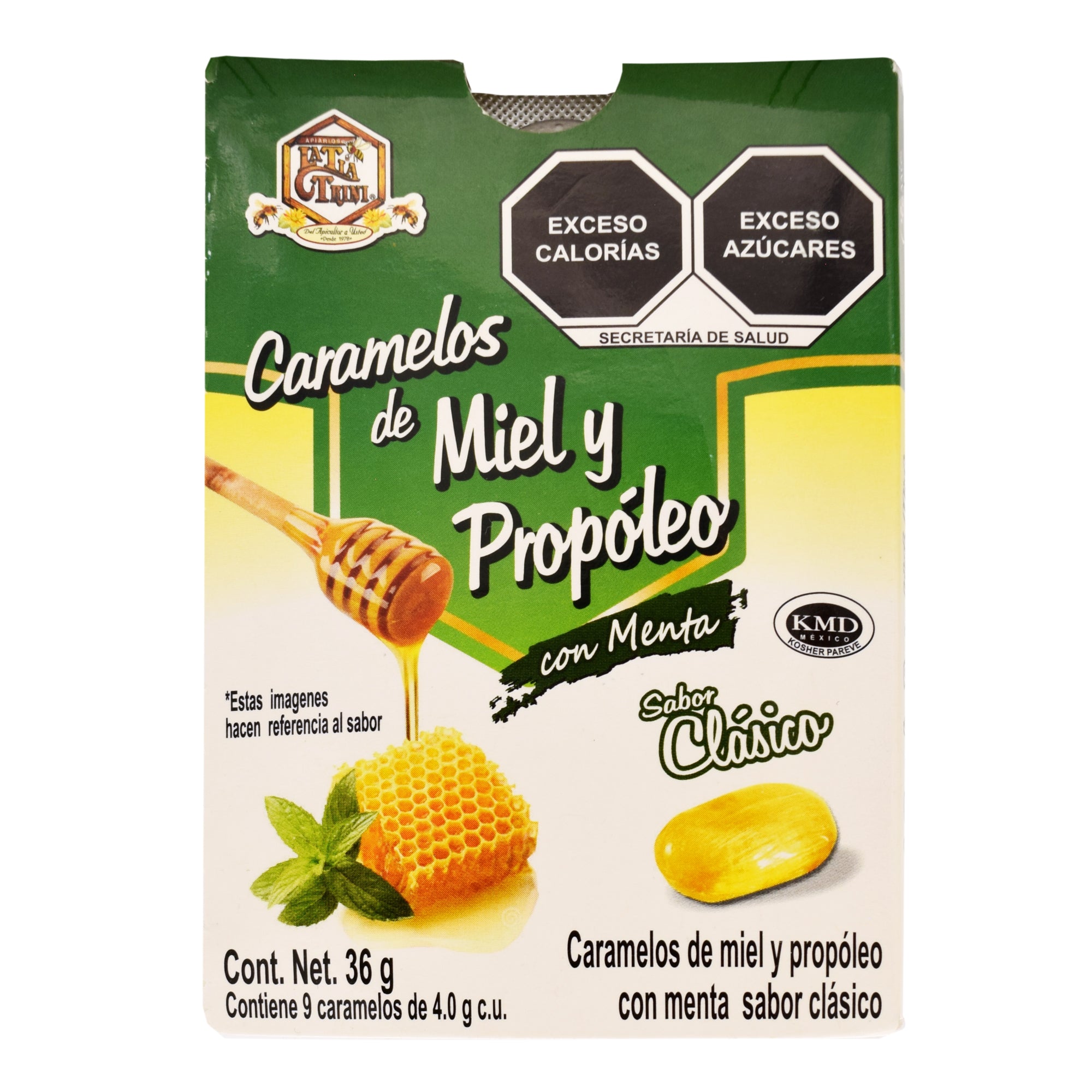 Caramelo De Propoleo Sabor Miel 36 G (Paquete 12)