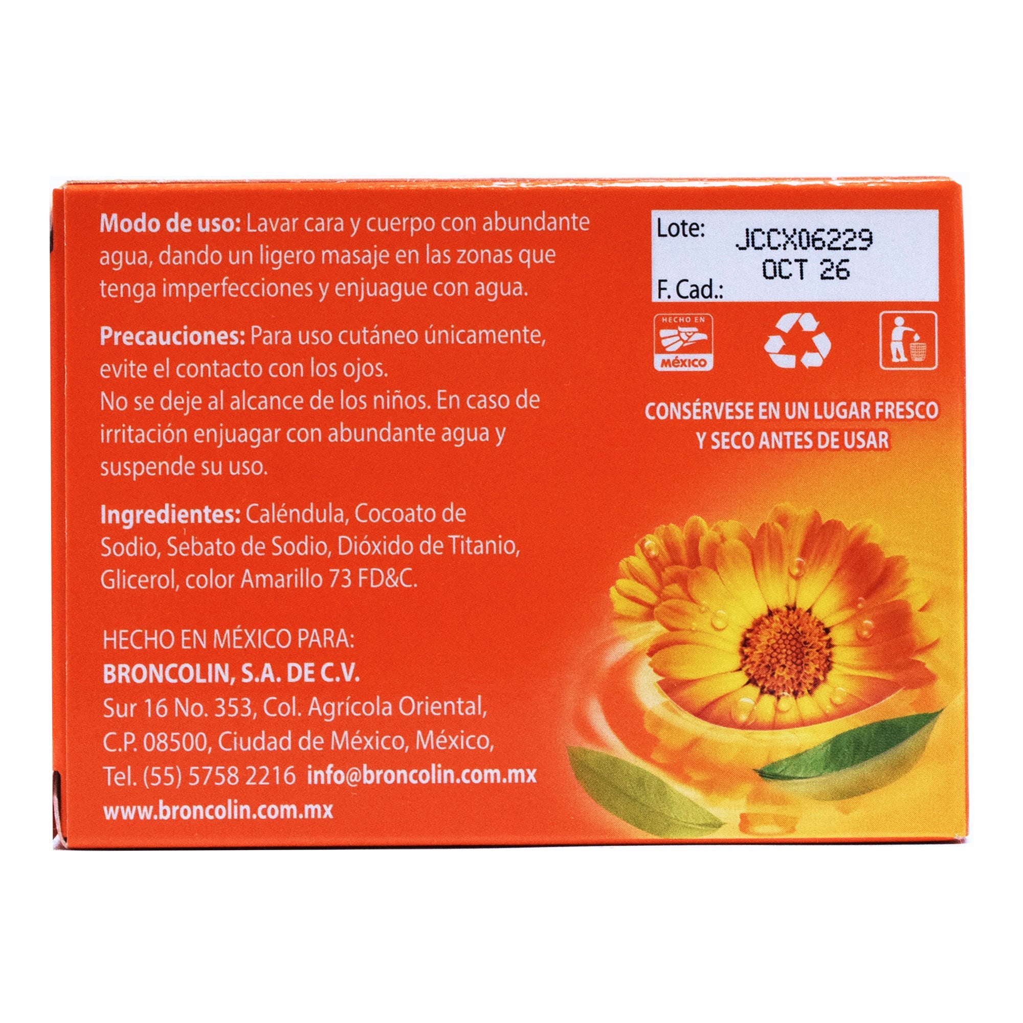 Jabon De Calendula Antiseptico 100 G