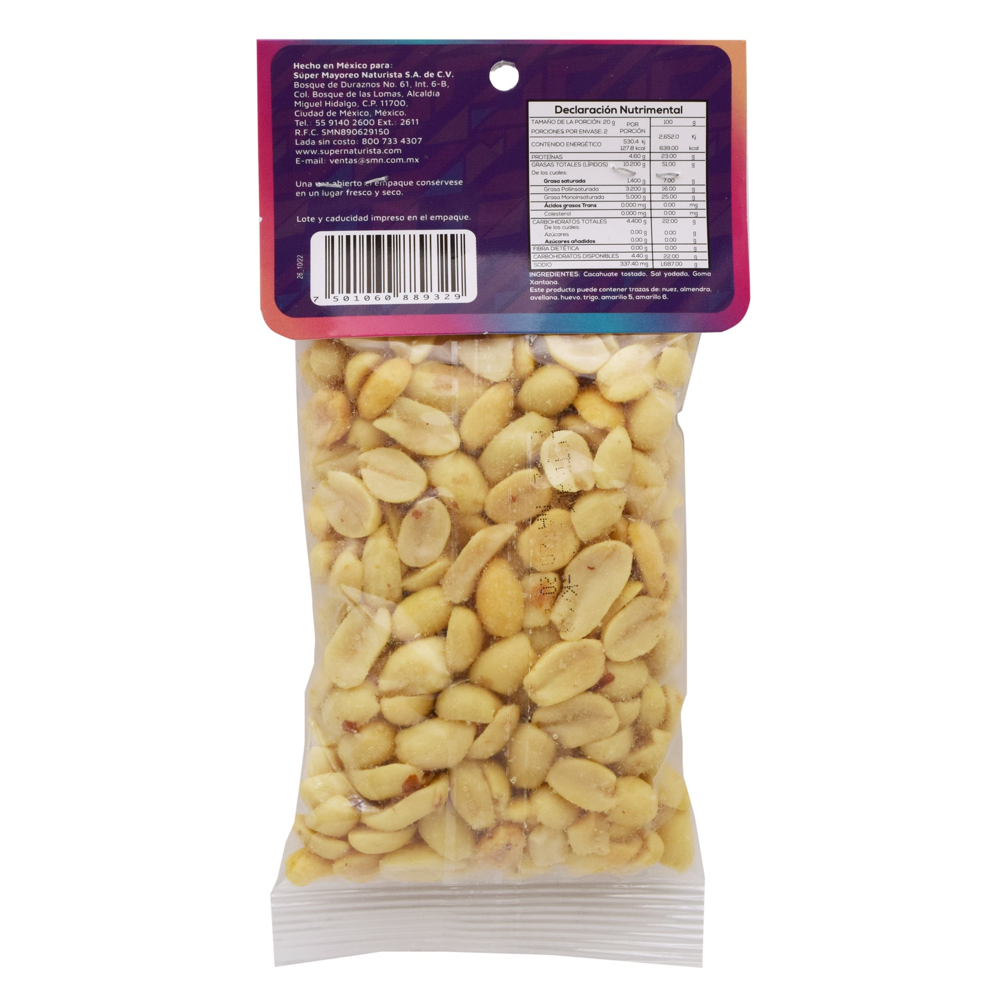 Cacahuate Con Sal 100 G