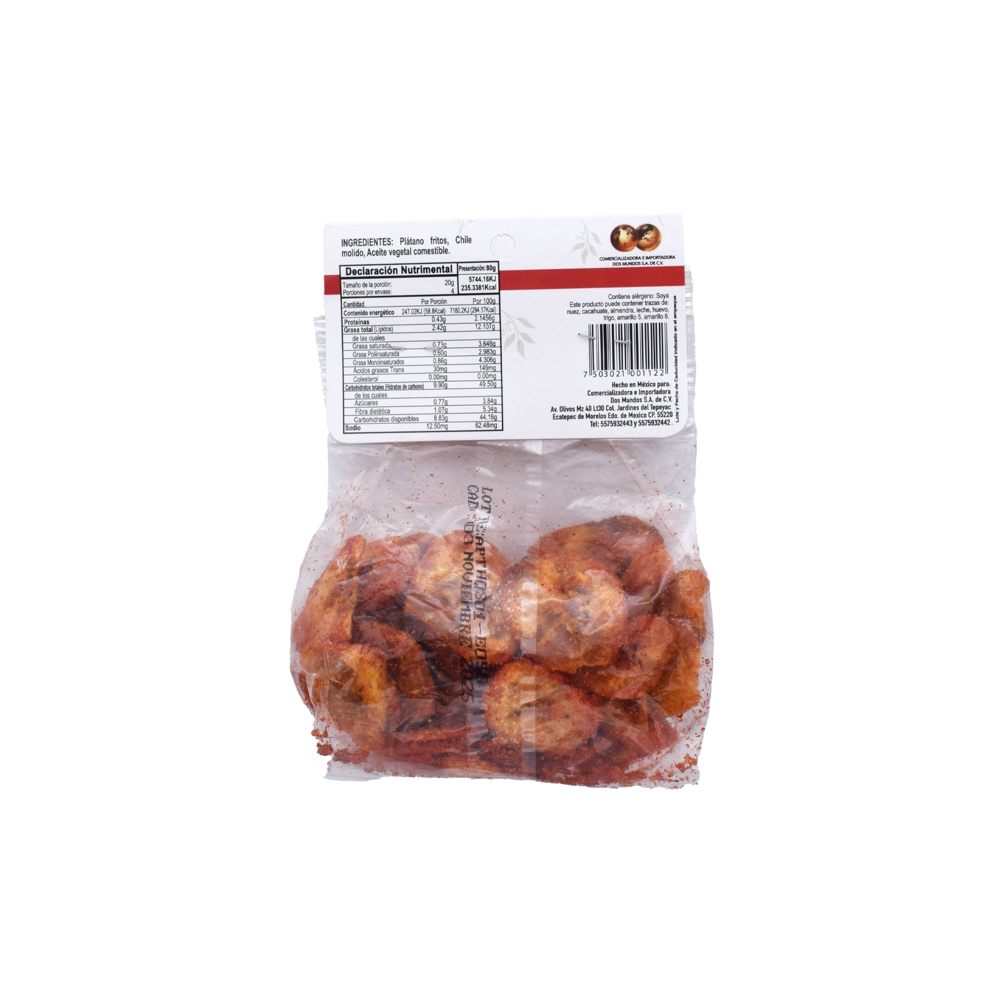 Hojuelas De Platano Enchilado  80 G