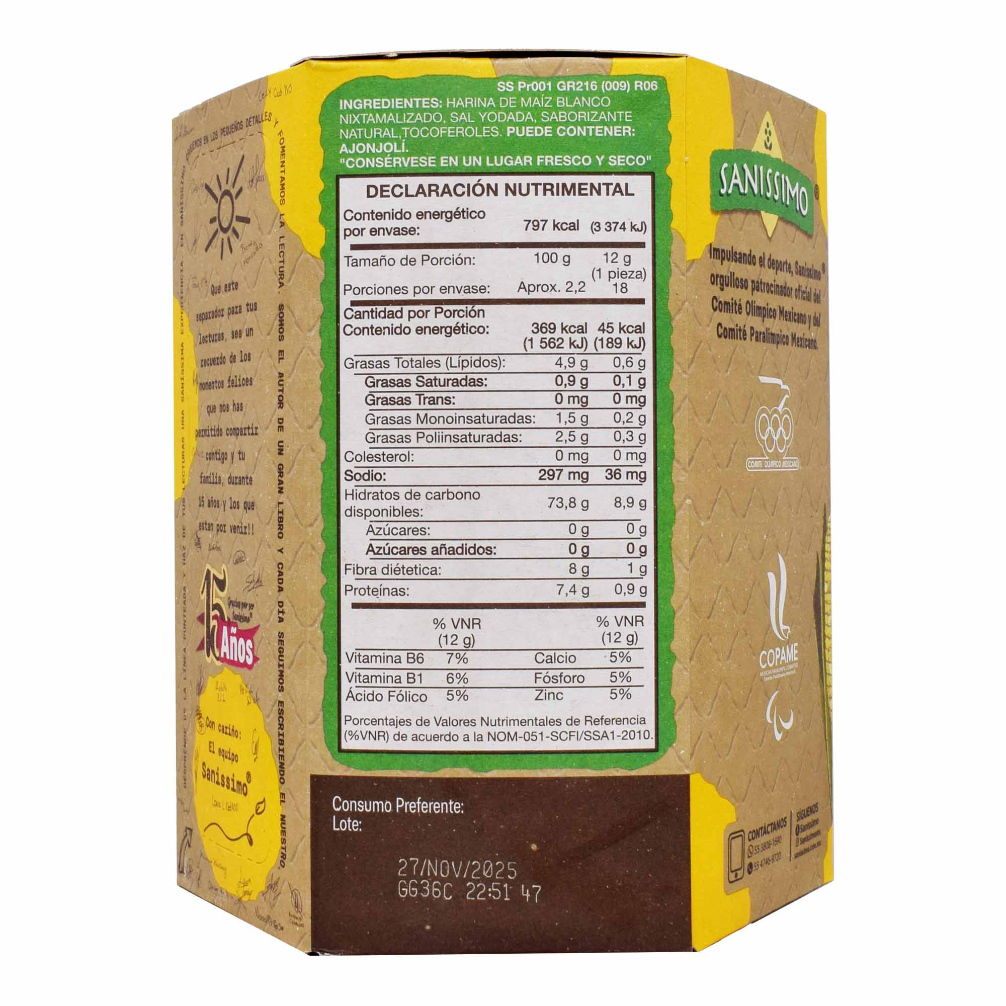 Tostada De Maiz Horneadas 200 G