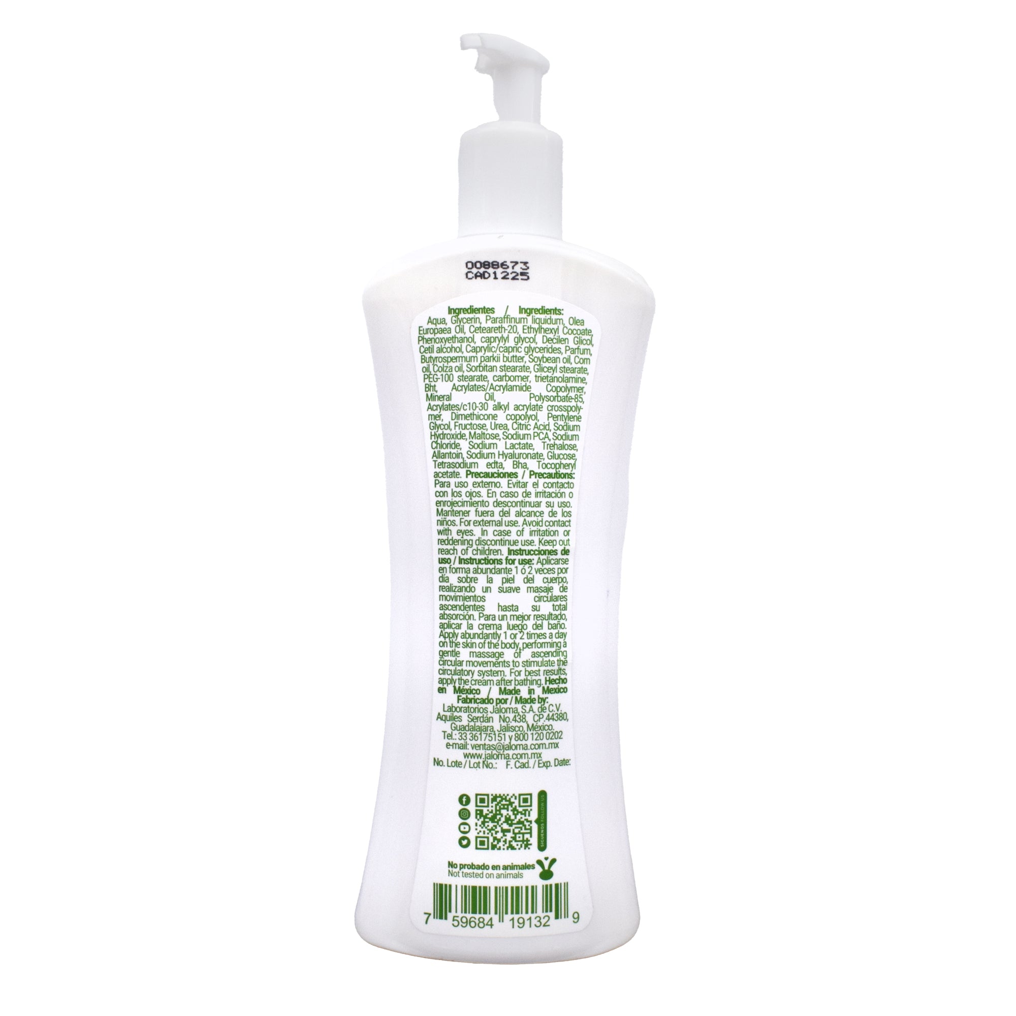 Crema Corporal Con Aceite De Olivo 400 Ml