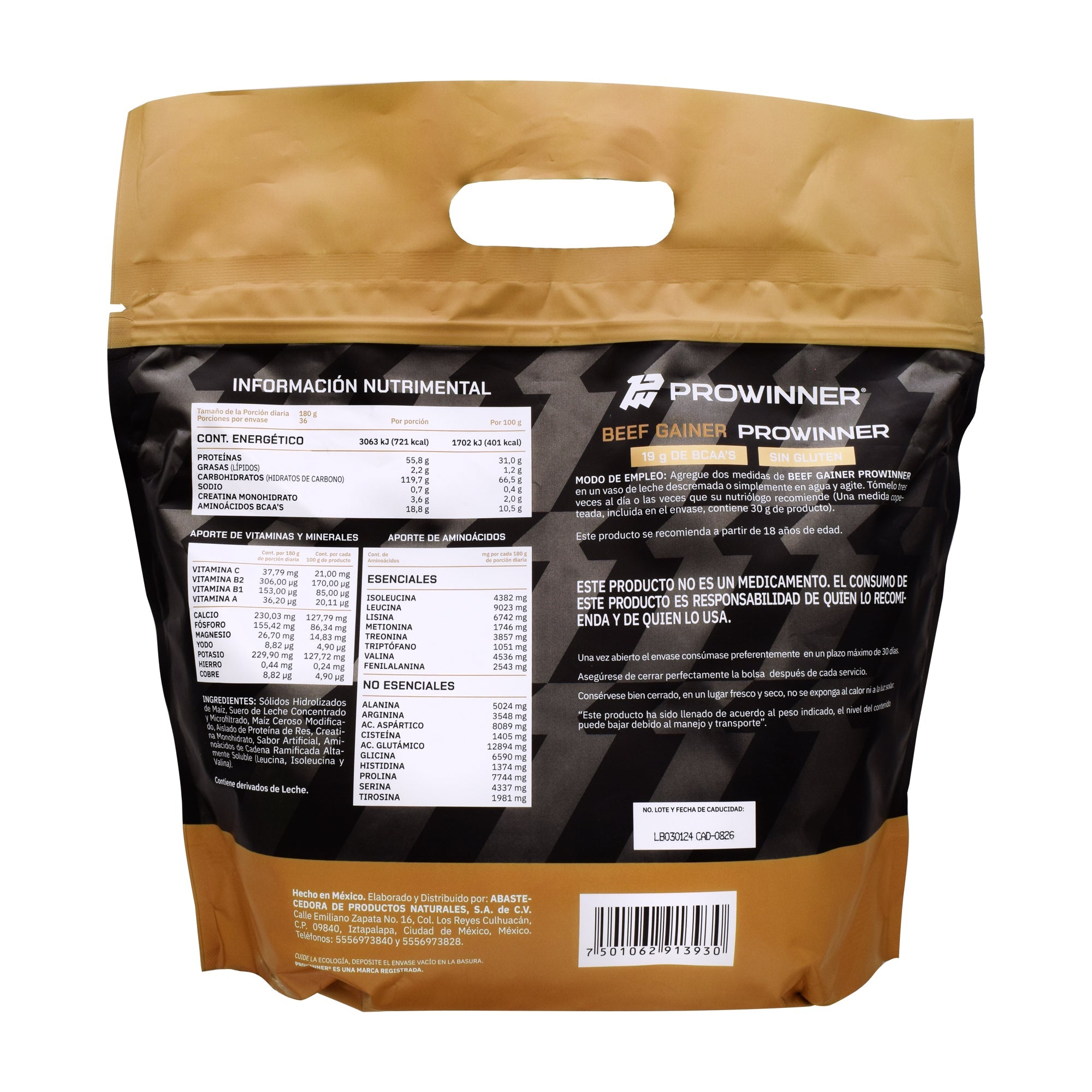 Beef Gainer Sabor Moka 2200 G