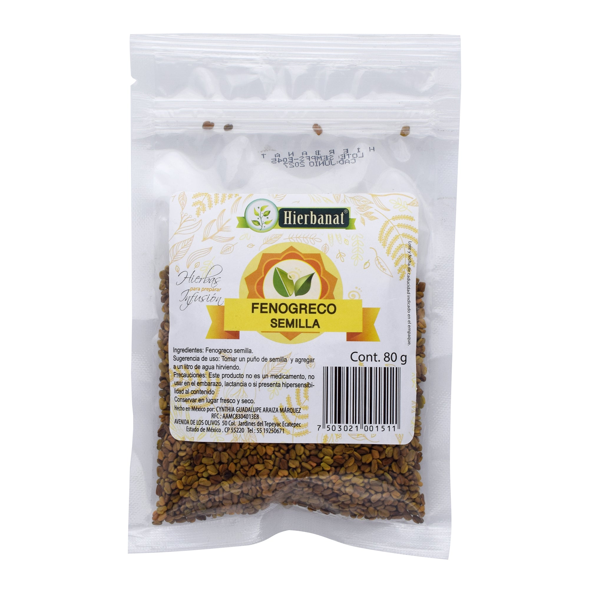 Fenogreco Semilla 80 G